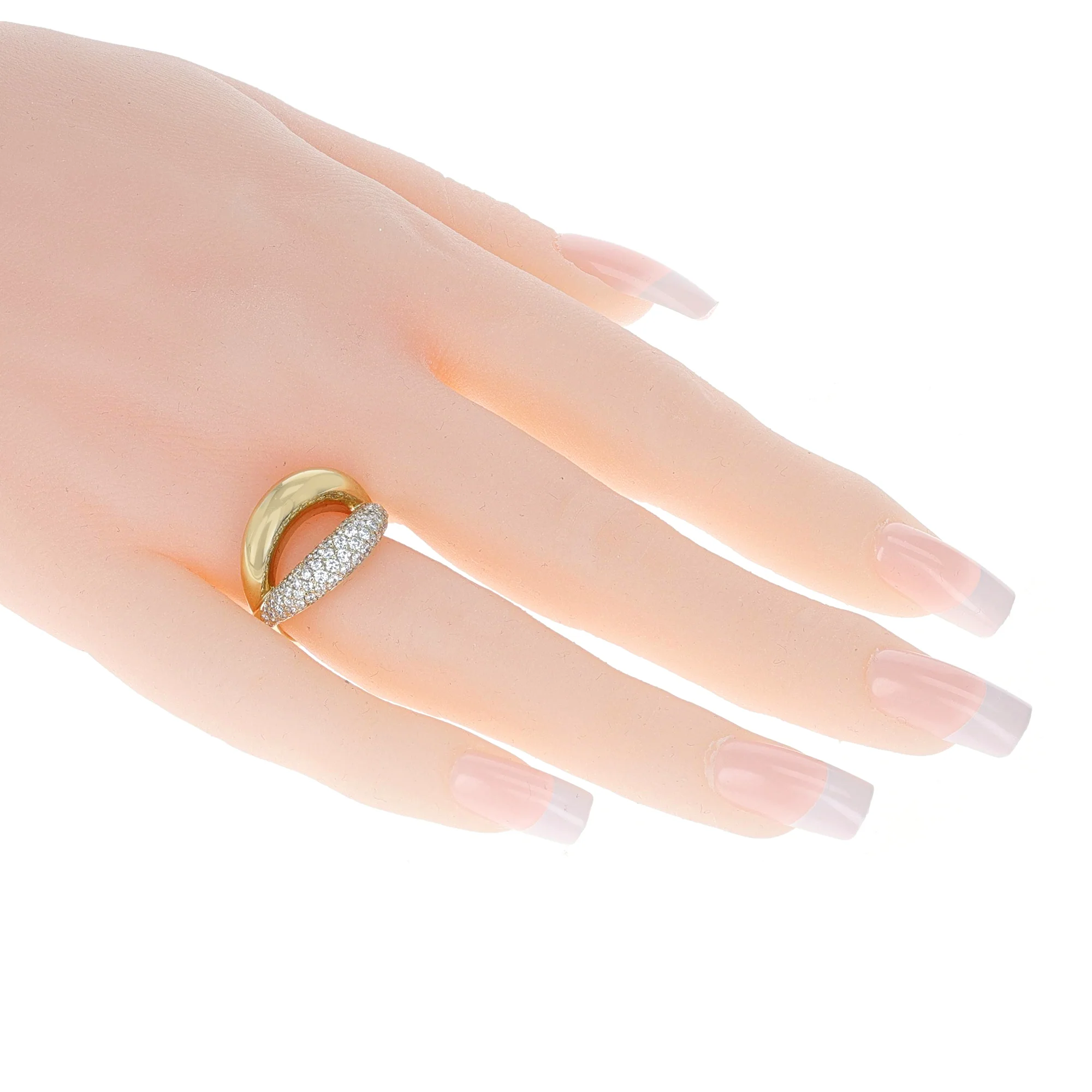 Crossover Mauboussin Diamond Ring, 18K Yellow