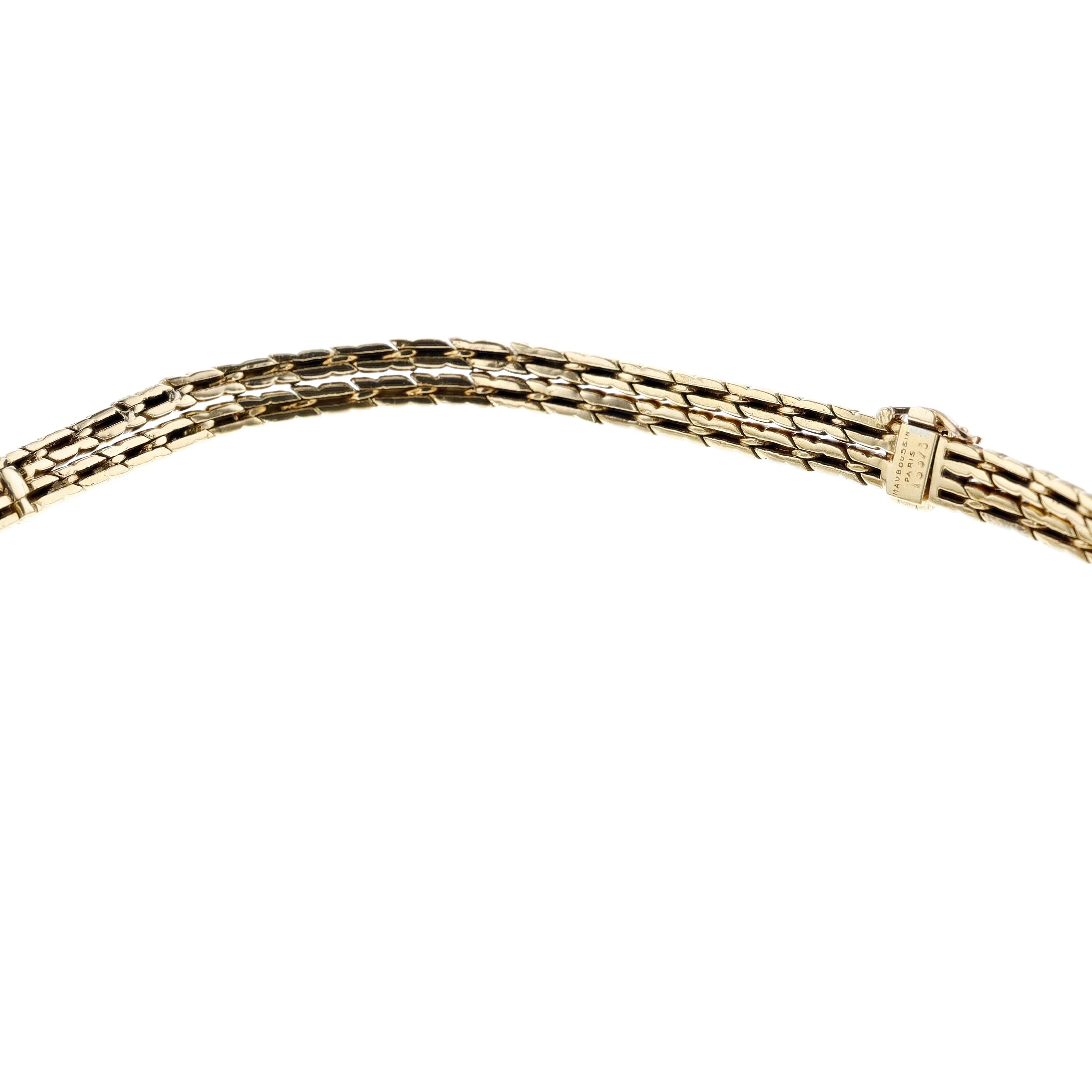 Mauboussin Ruby, Emerald, Sapphire and Diamond Necklace, 18k