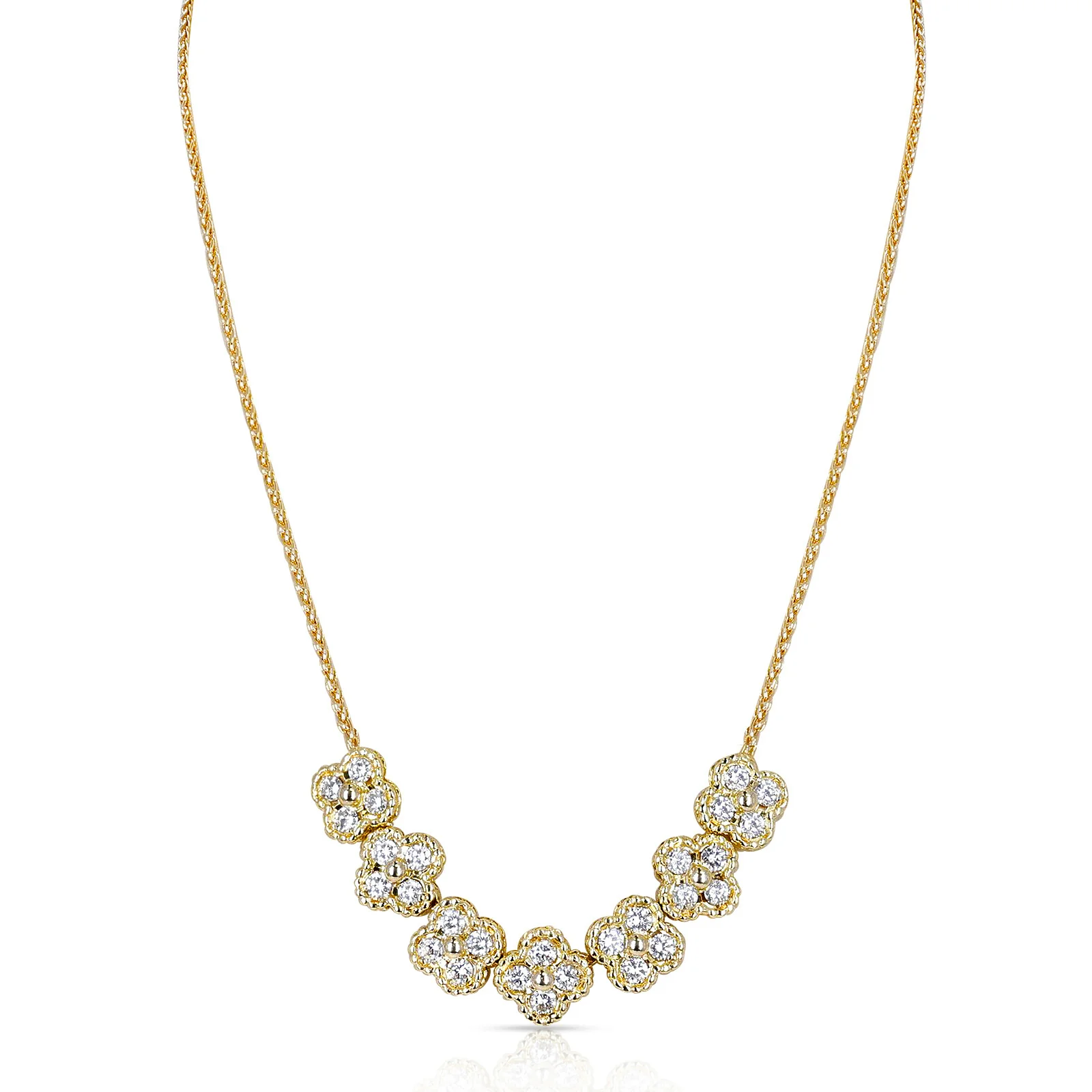 Rare Van Cleef & Arpels 7 Motif Alhambra Necklace