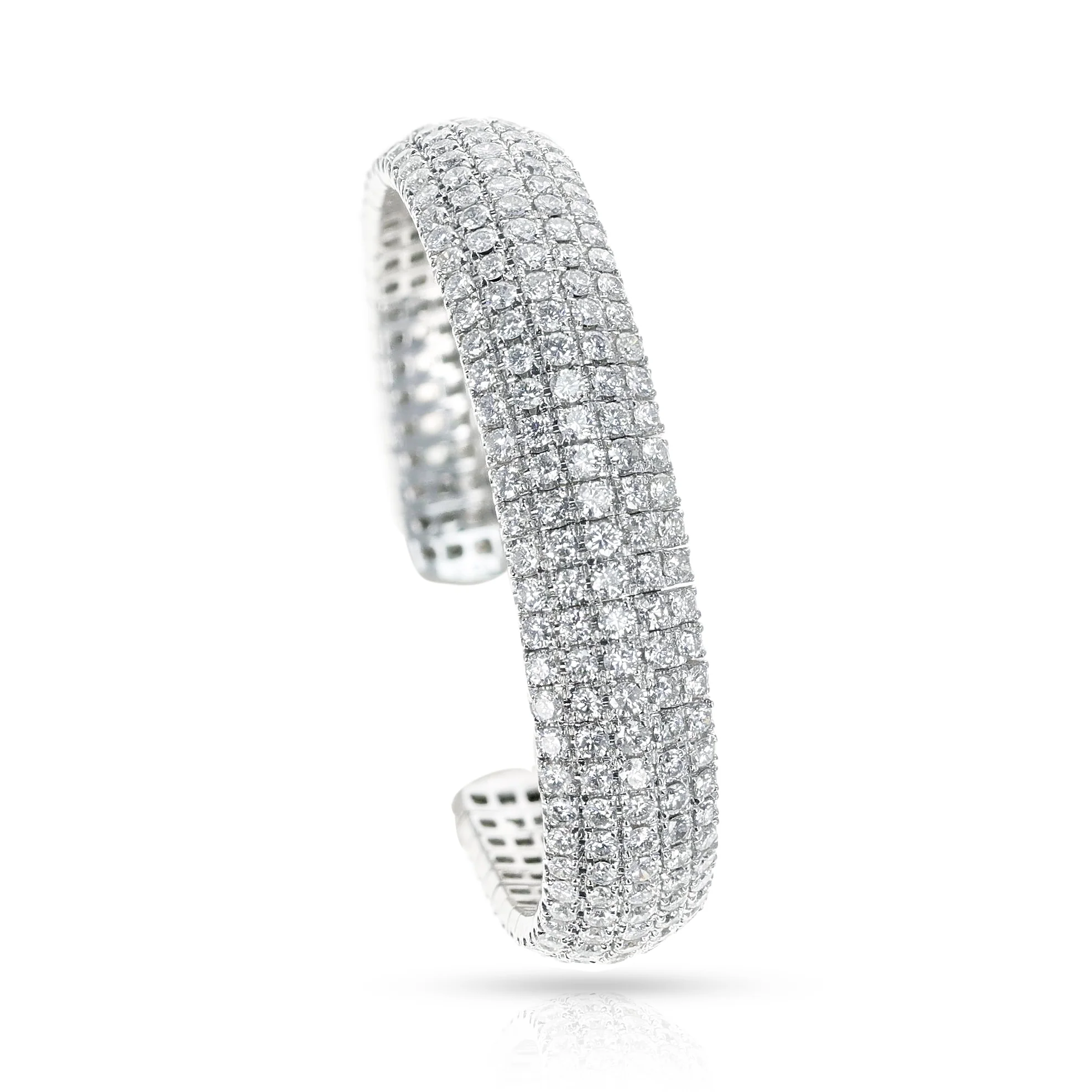 Flexible Diamond Bangle, 18k