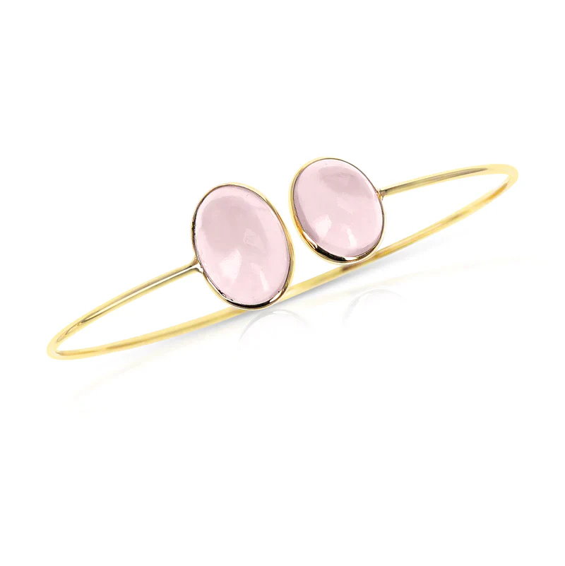 Oval Emerald Bangle, 18k