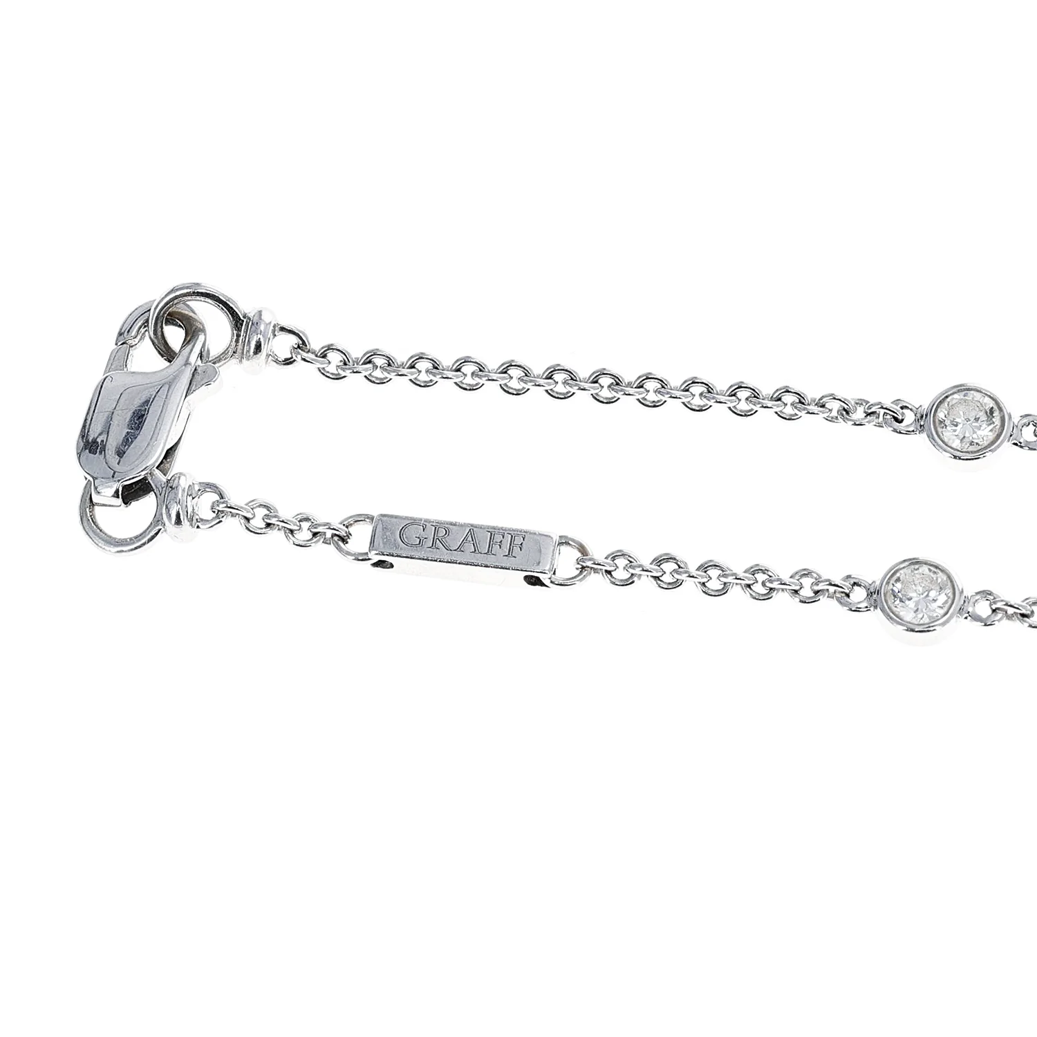 Graff Emerald and Diamond Pendant Necklace with Box