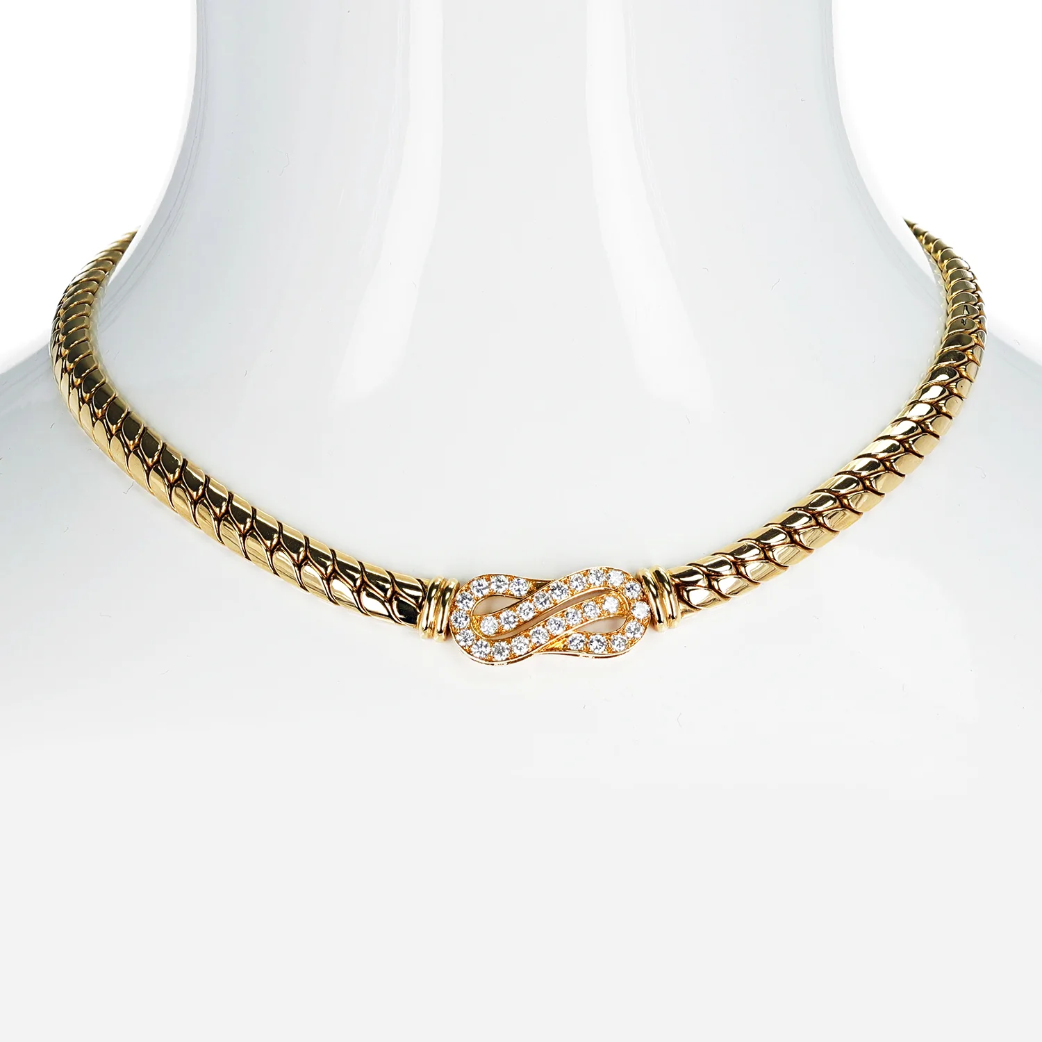 Van Cleef & Arpels Yellow Gold and Diamond Necklace, 18k