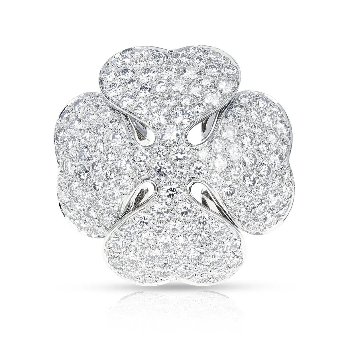 Cartier Anniversary Edition Clover Diamond Ring, Part of Set