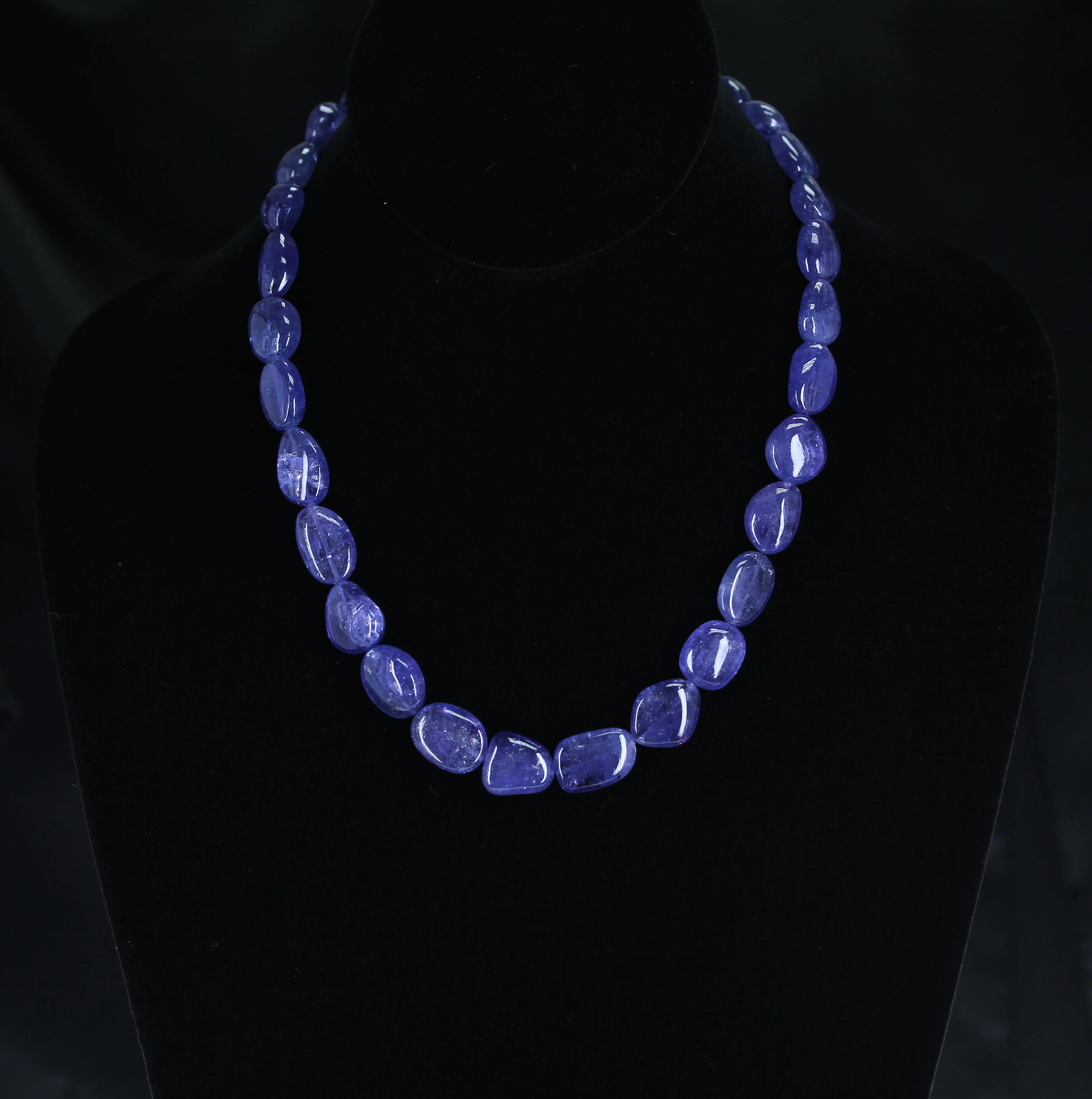 Genuine & Natural Fine Tanzanite Tumbled Beads