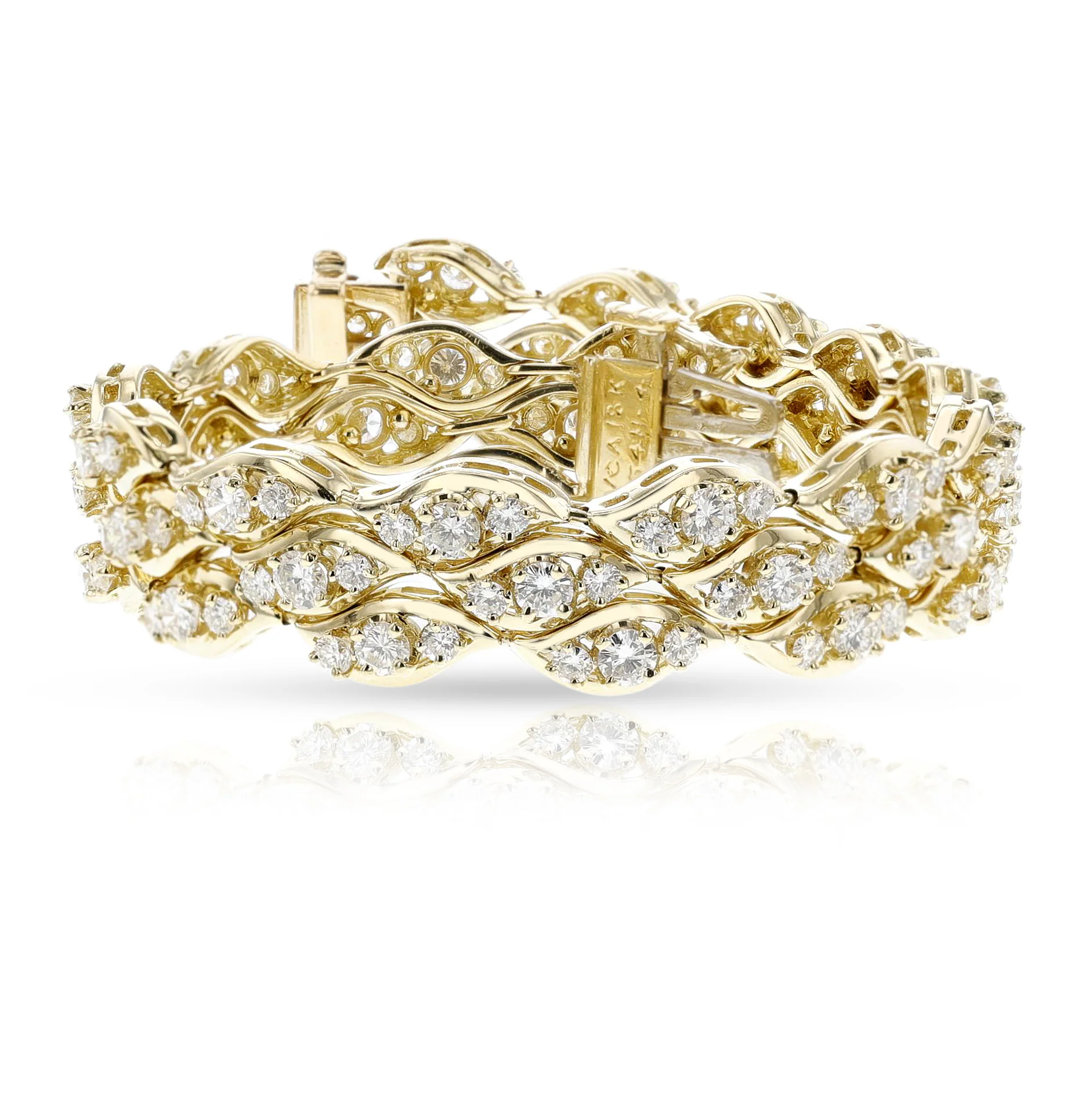 Van Cleef & Arpels Diamond and Gold Bracelet, 18k