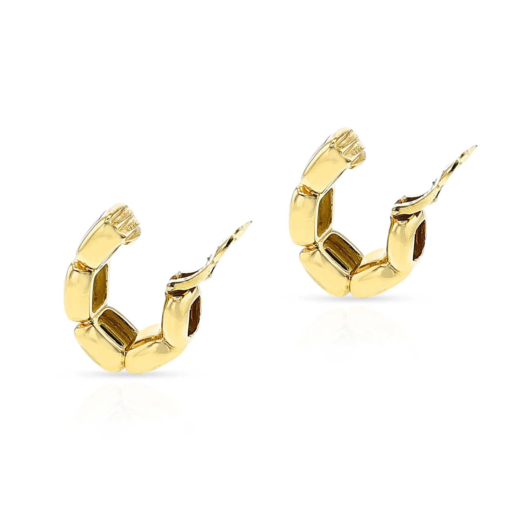 Van Cleef & Arpels Mabe Pearl Hoop Earrings, 18k