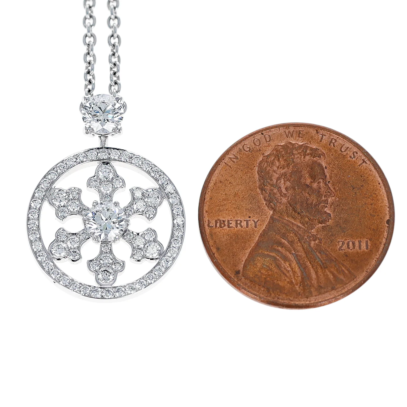 Graff 0.89 ct. Diamond Snowflake 3/4