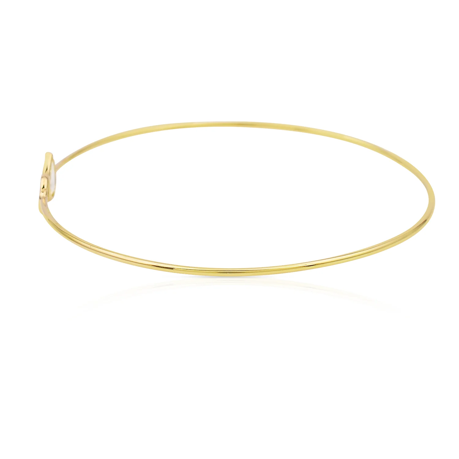 Diamond Rose Cut Bangle,18K