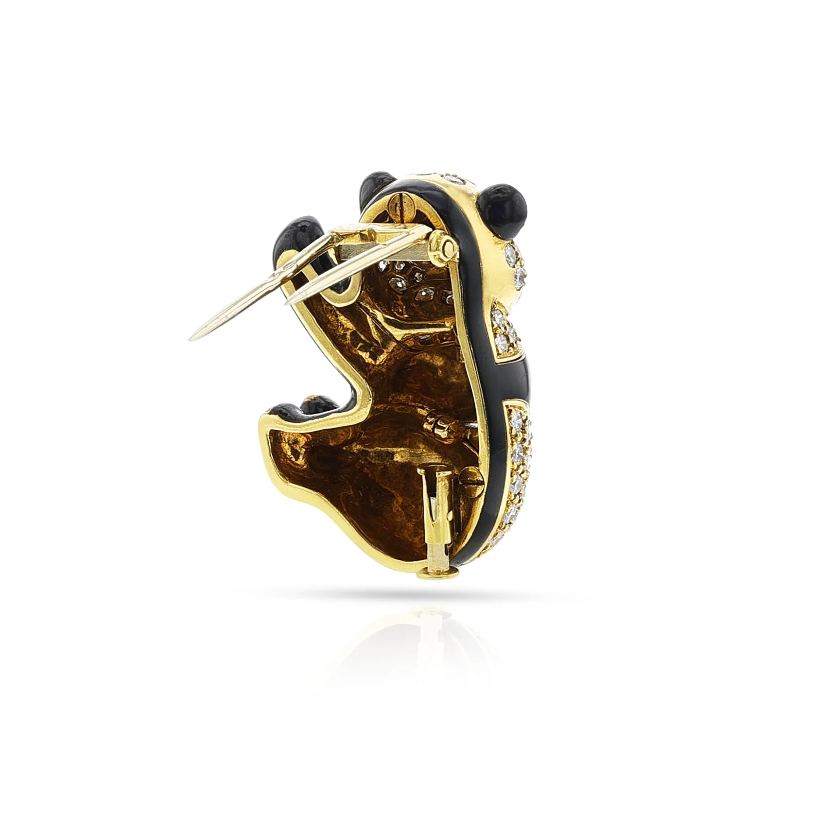 Van Cleef & Arpels Enamel and Diamond Panda Brooch, 18k