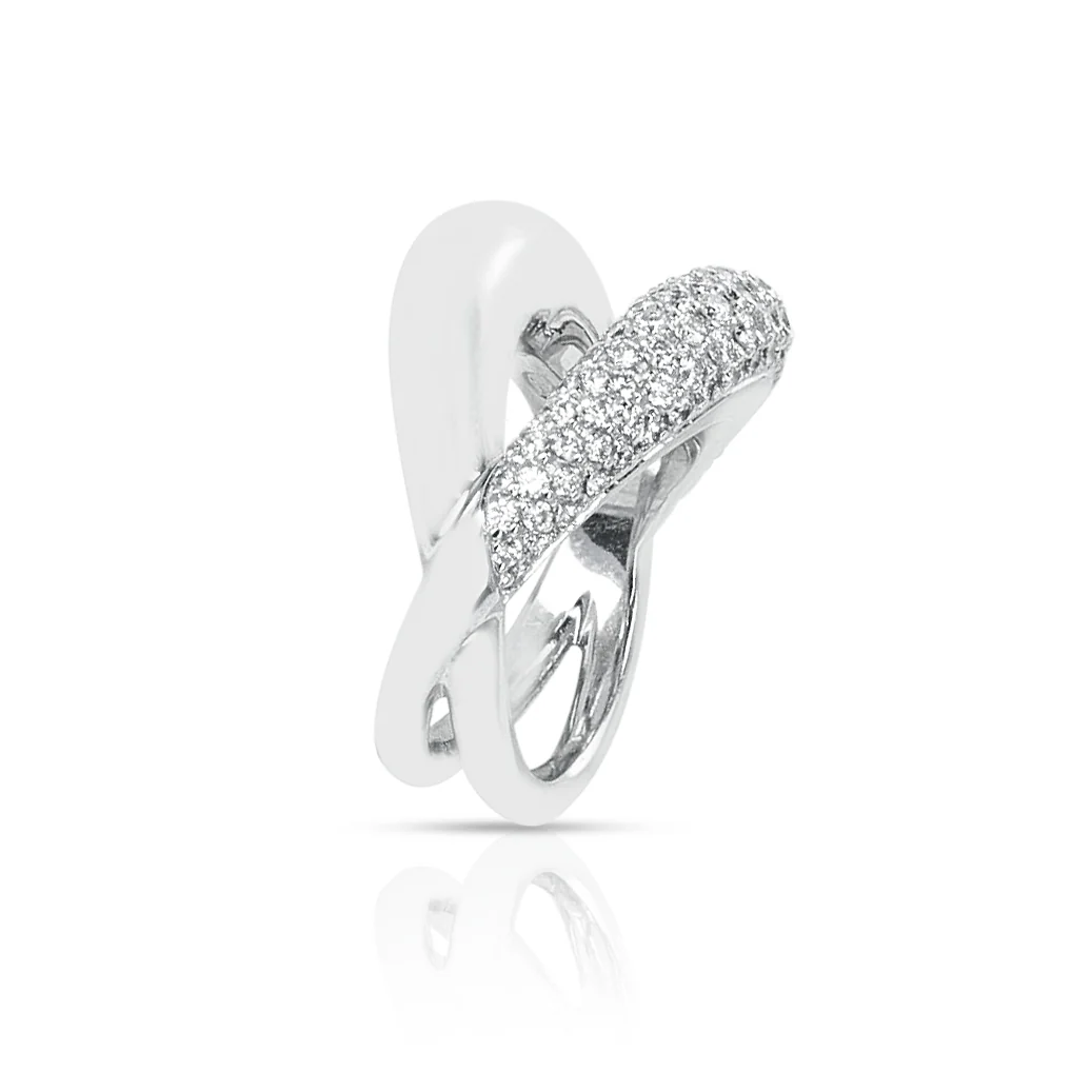 Crossover Mauboussin Diamond Ring, 18K White