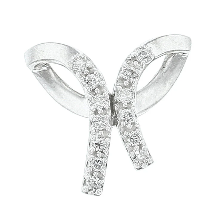 Diamond Bow Pendant