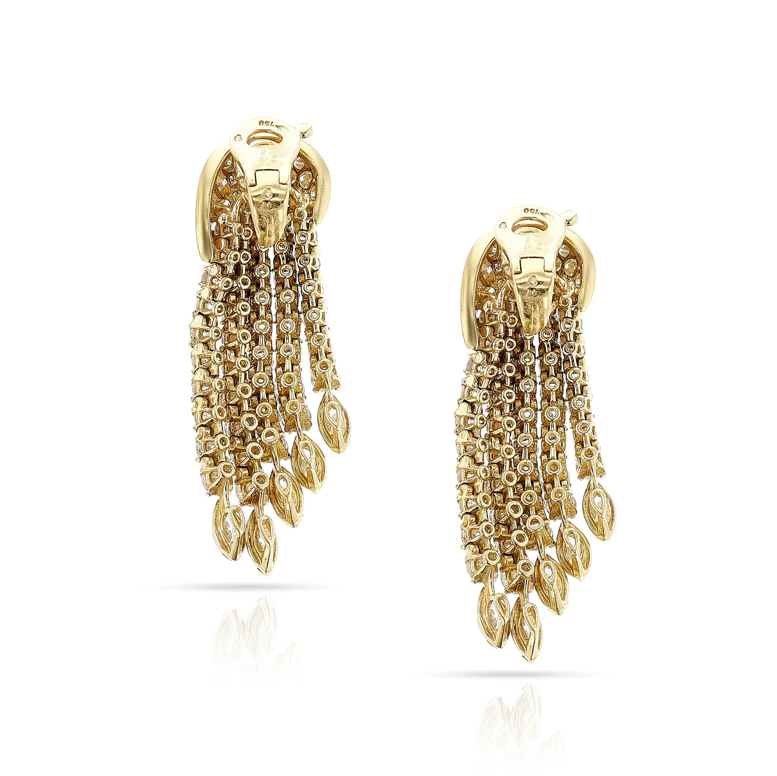 Fred Paris Diamond Dangling Earrings, 18k