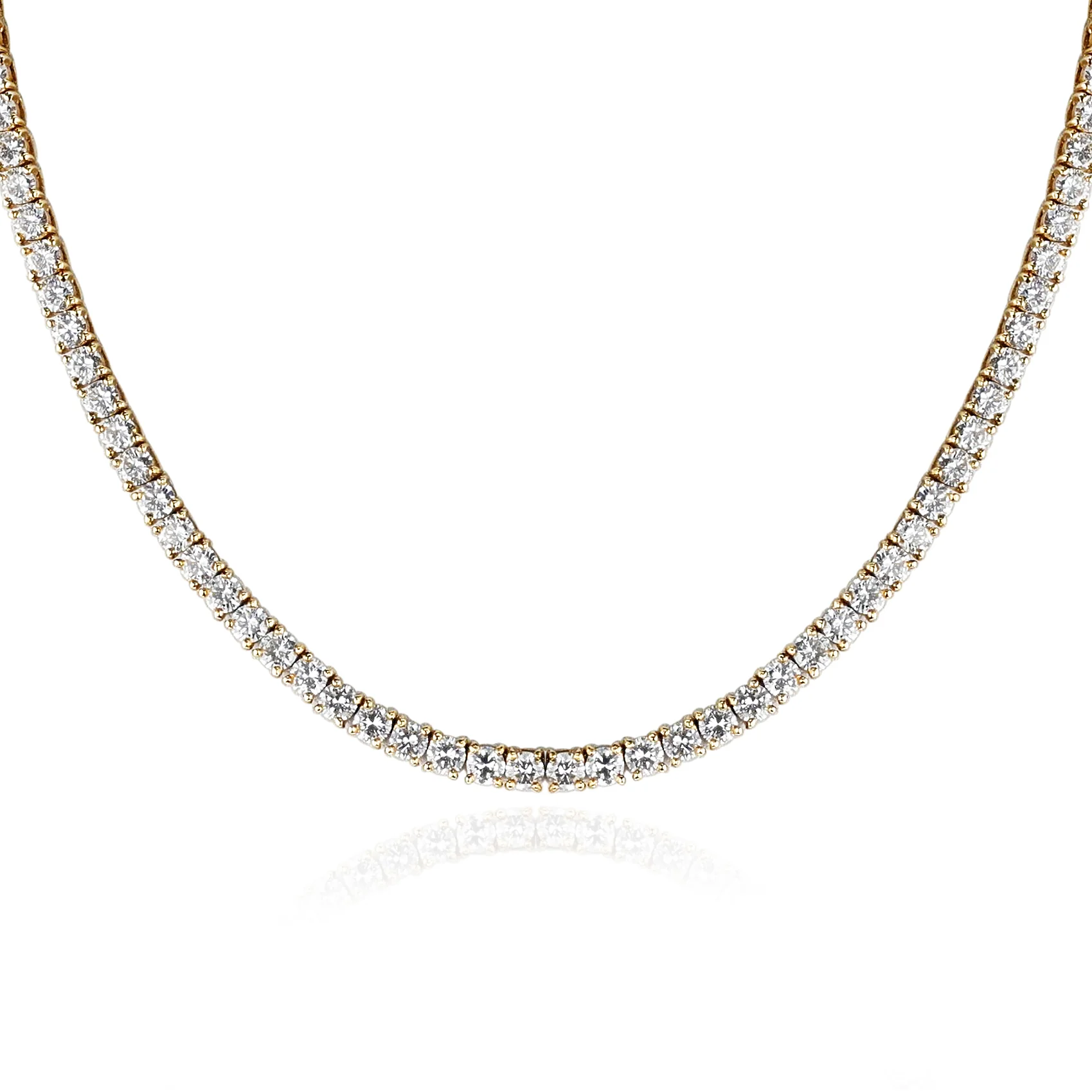 Cartier 17 ct. Diamond Tennis Necklace, 18k Yellow Gold