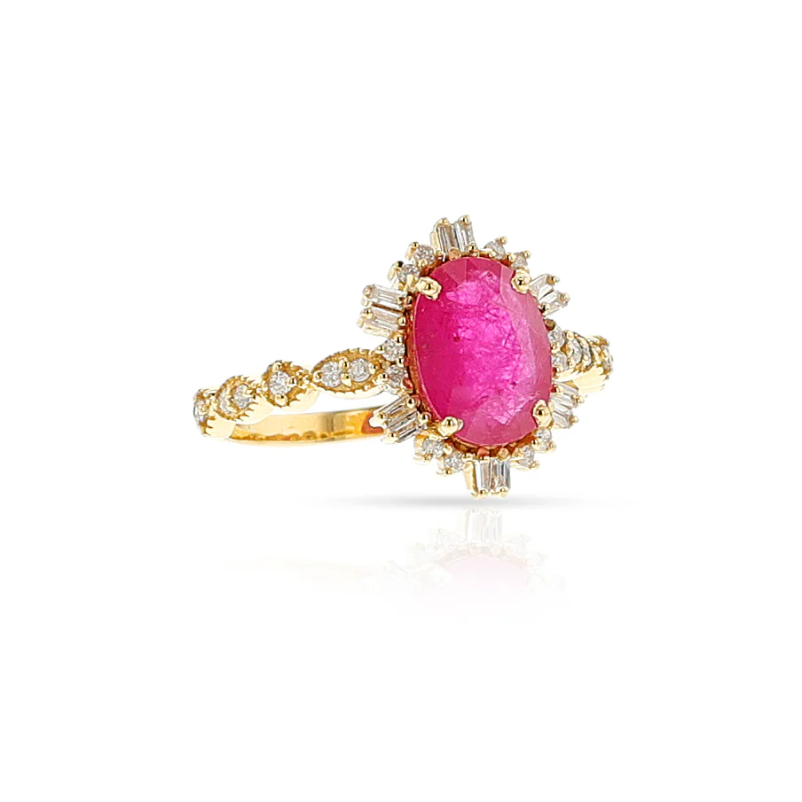 Ruby and Diamond Ring, 18k