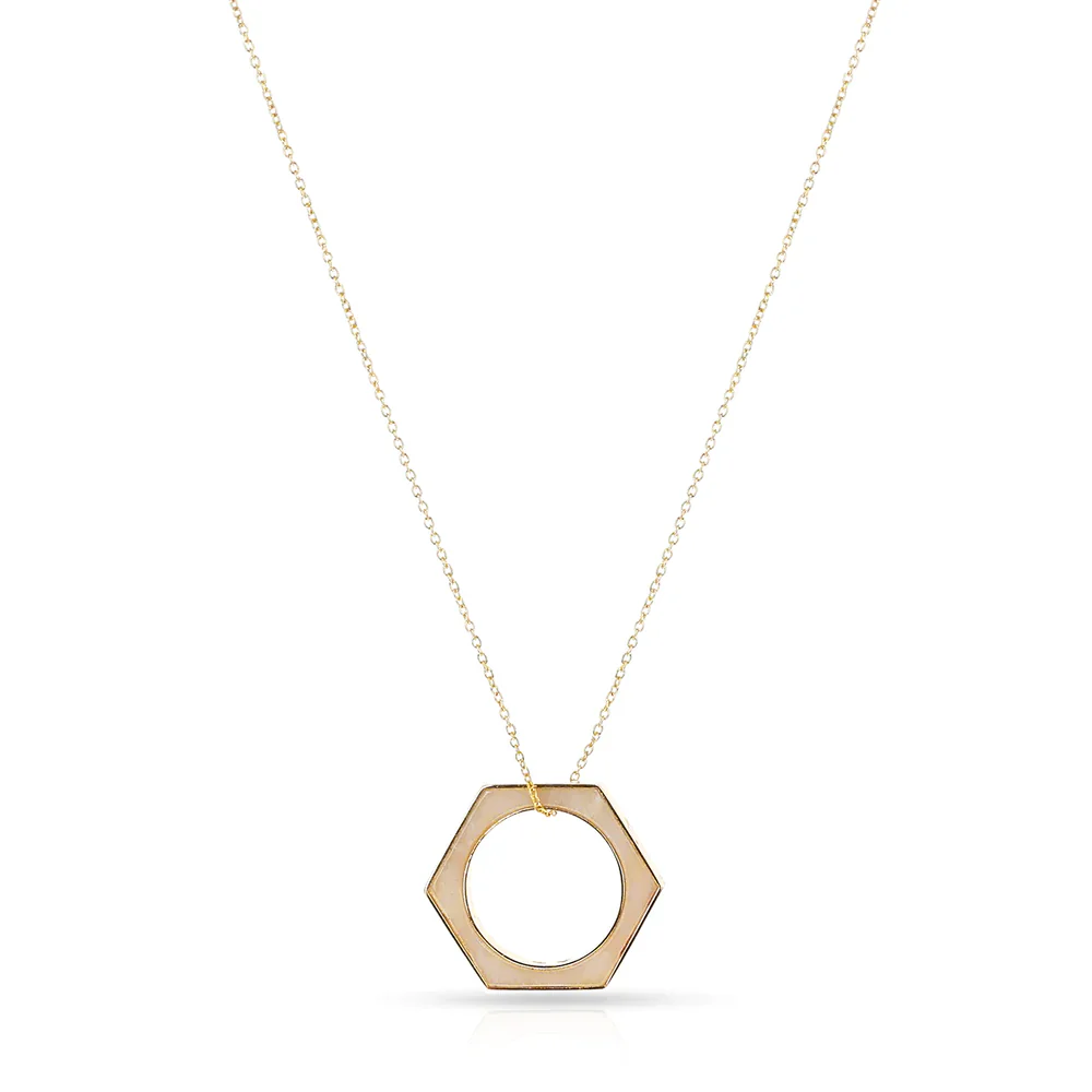 Hexagonal-Cut Malachite Convertible Ring and Pendant, 18k