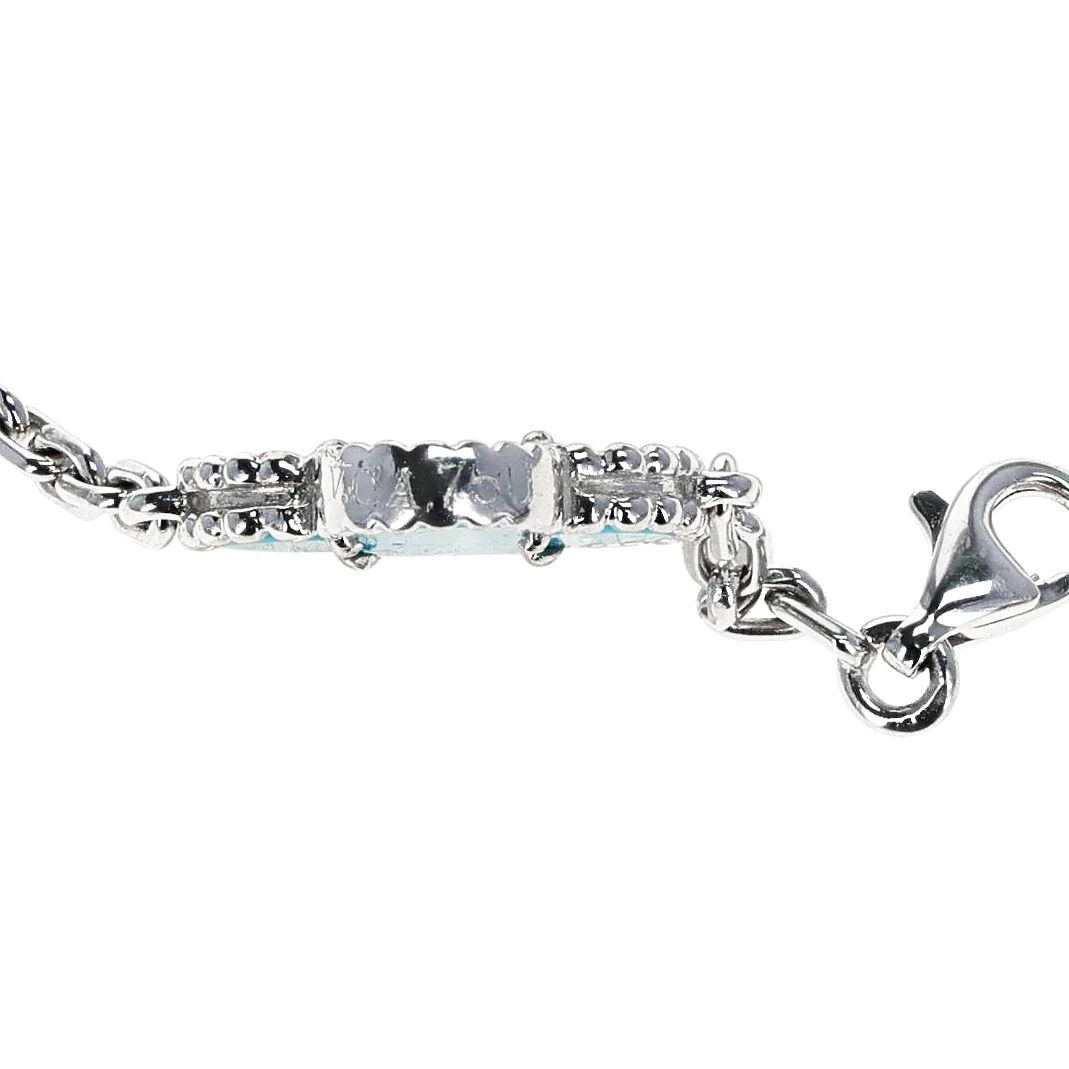 Van Cleef & Arpels Turquoise 5-Motif Alhambra Bracelet, 18k