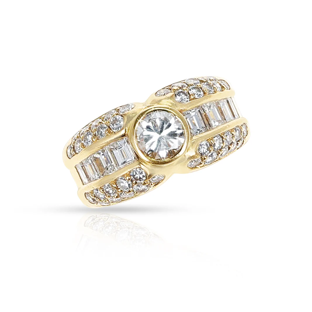 Cartier 0.45 ct. Brilliant Cut Diamond Ring, 18k