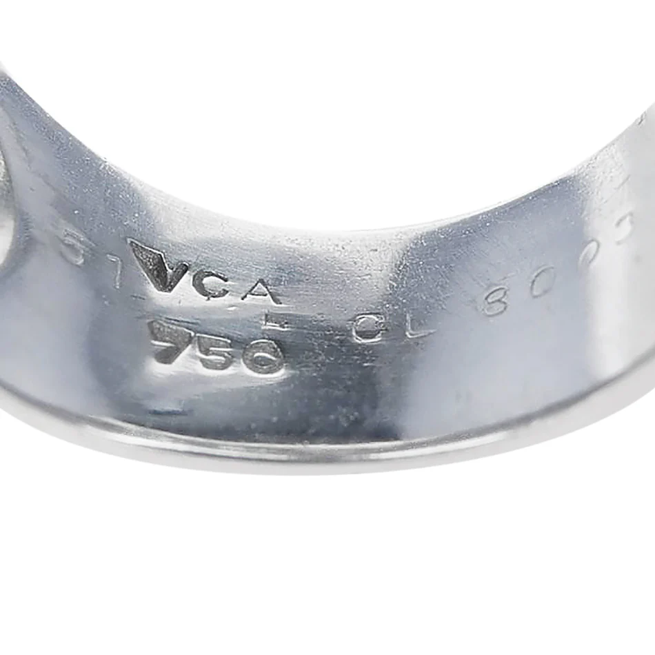 Van Cleef & Arpels Diamond Wave Ring, 18k White