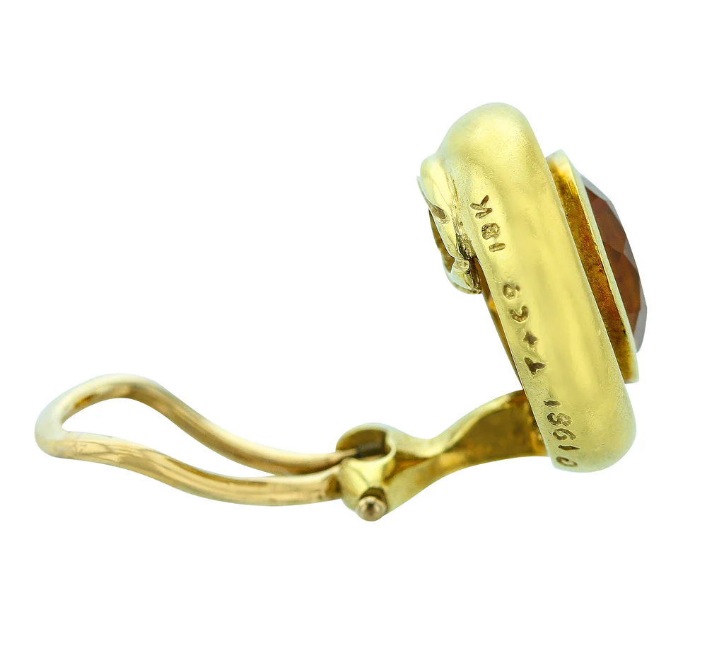 Tiffany & Co. Paloma Picasso Round Citrine Earrings