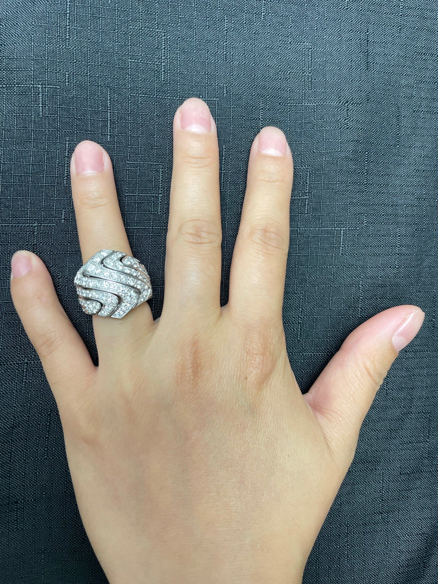 Cartier 4 ct. Round Diamond Cocktail Ring, 18K Gold