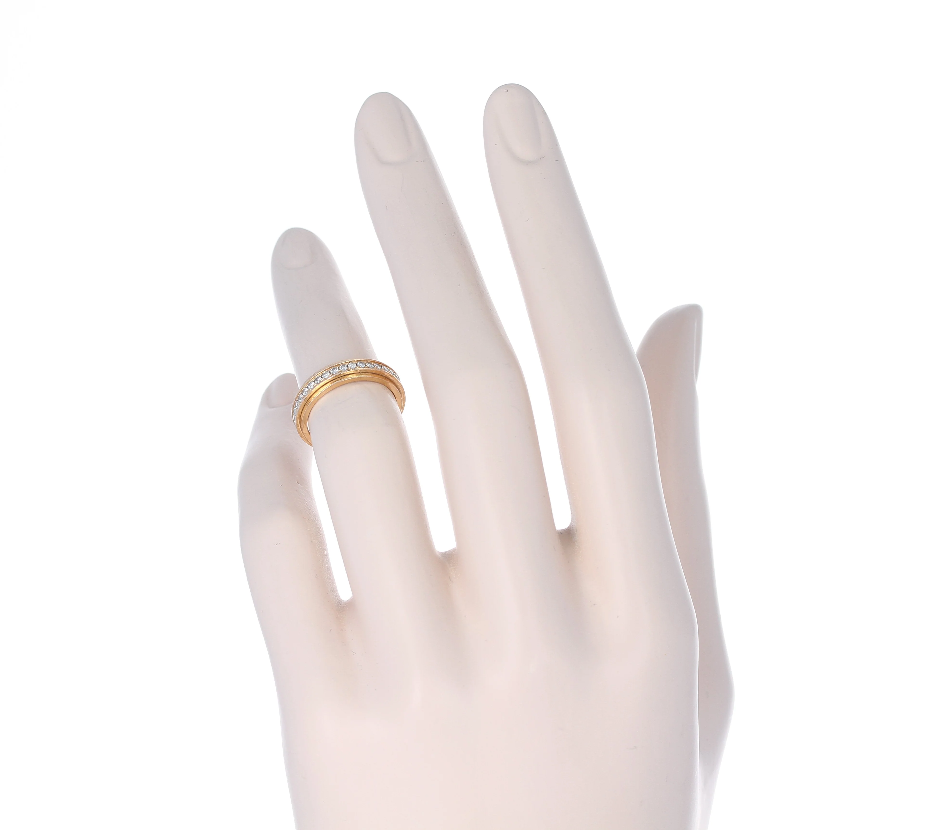 Piaget Anniversary Band with Diamonds, 18 Karat Yellow Gold