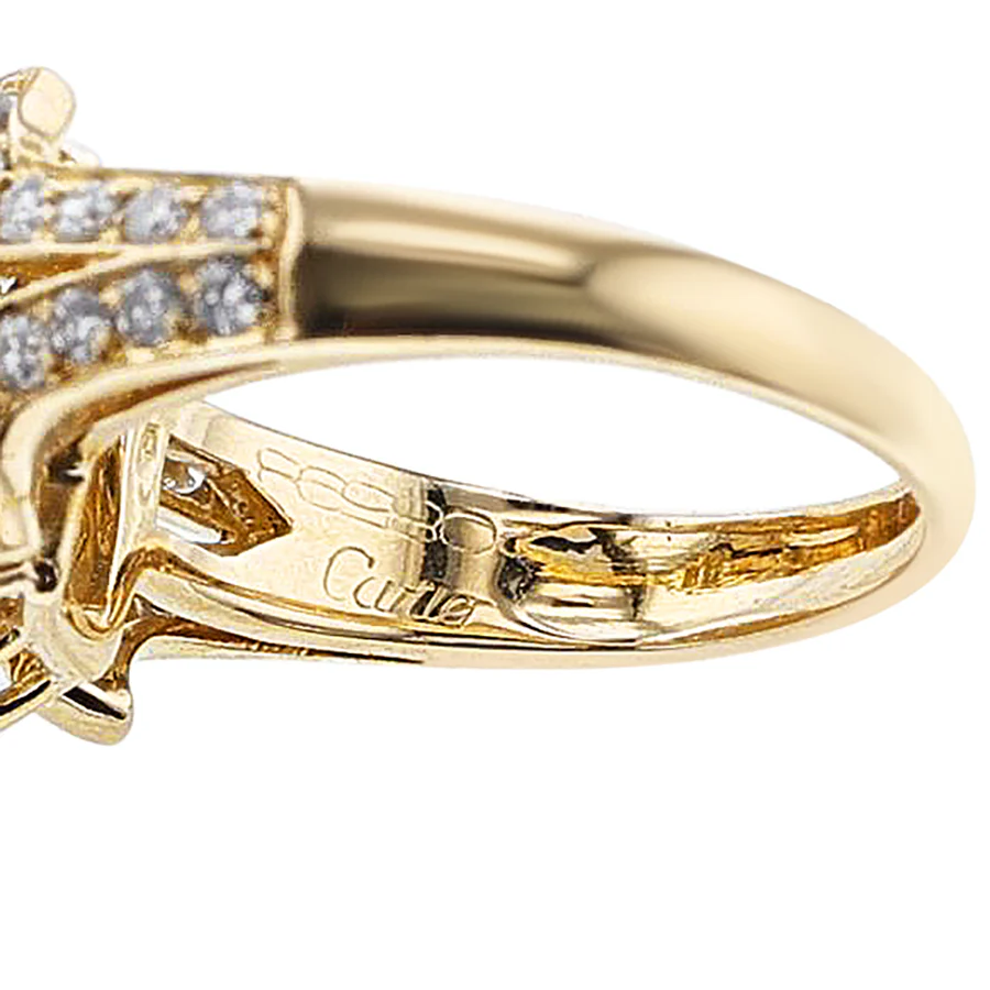 Cartier Rectangular Diamond Ring, 18k