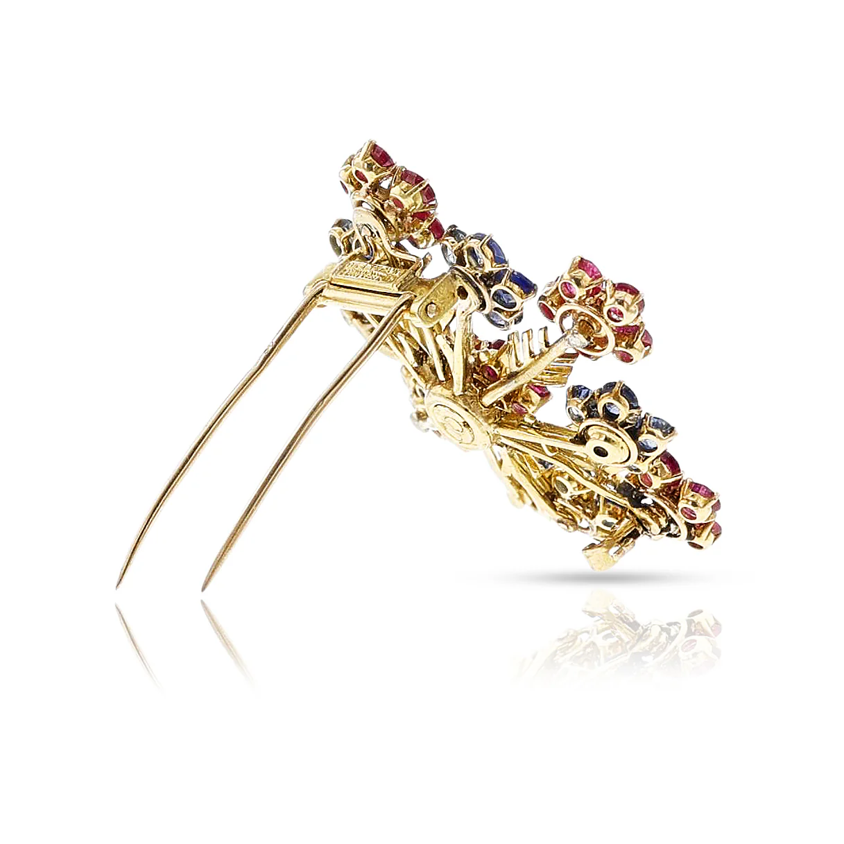 1940s Van Cleef & Arpels Hawaiian Snowflake Brooch, 18k