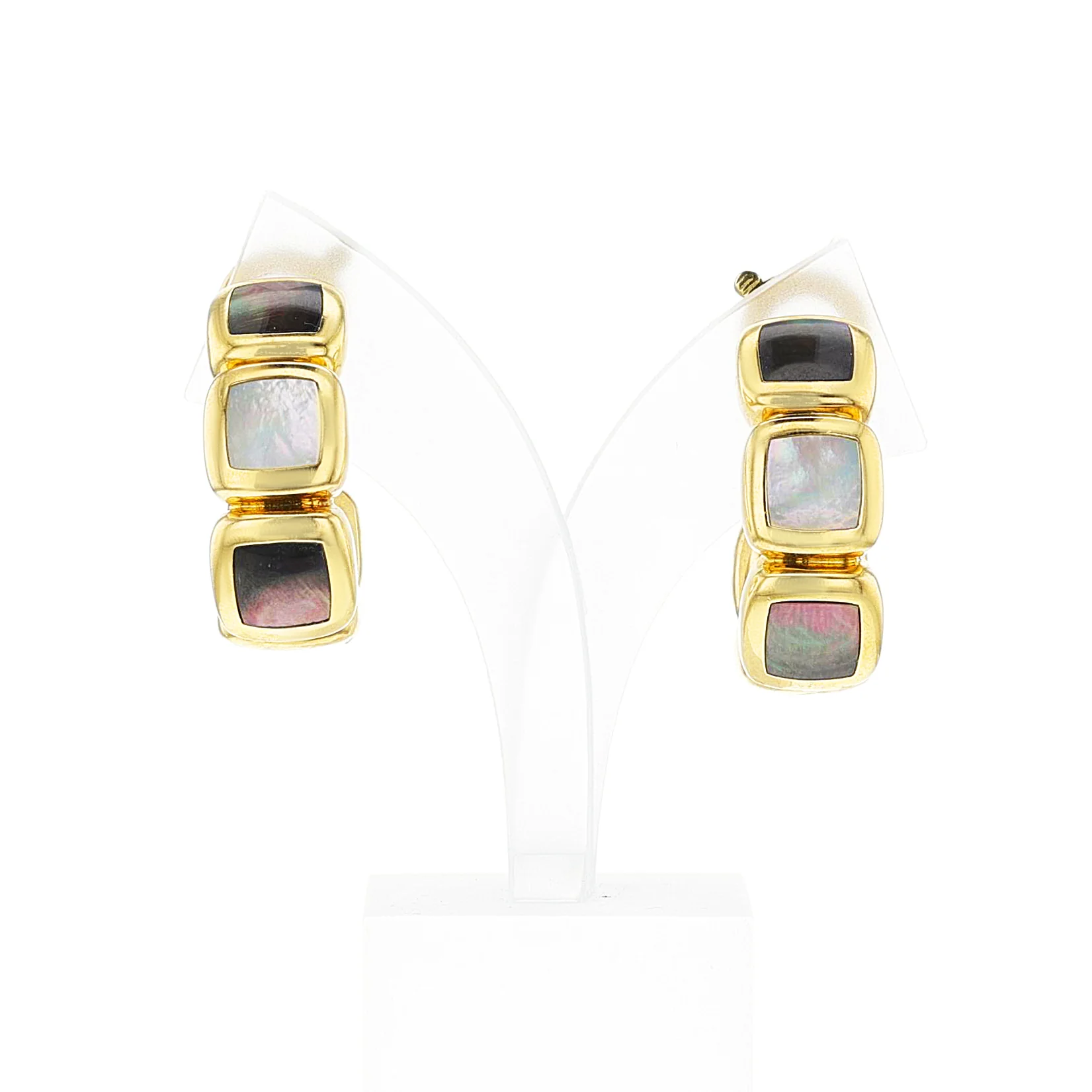 Van Cleef & Arpels Mabe Pearl Hoop Earrings, 18k