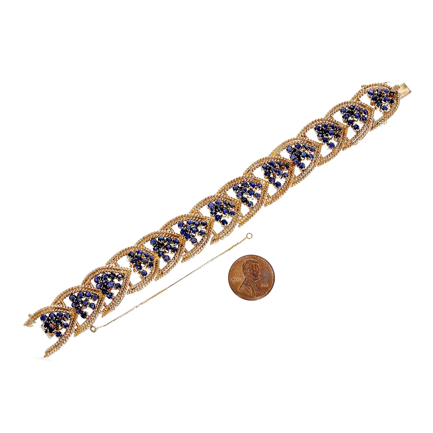 Tiffany & Co. Sapphire and Weaved Gold 7