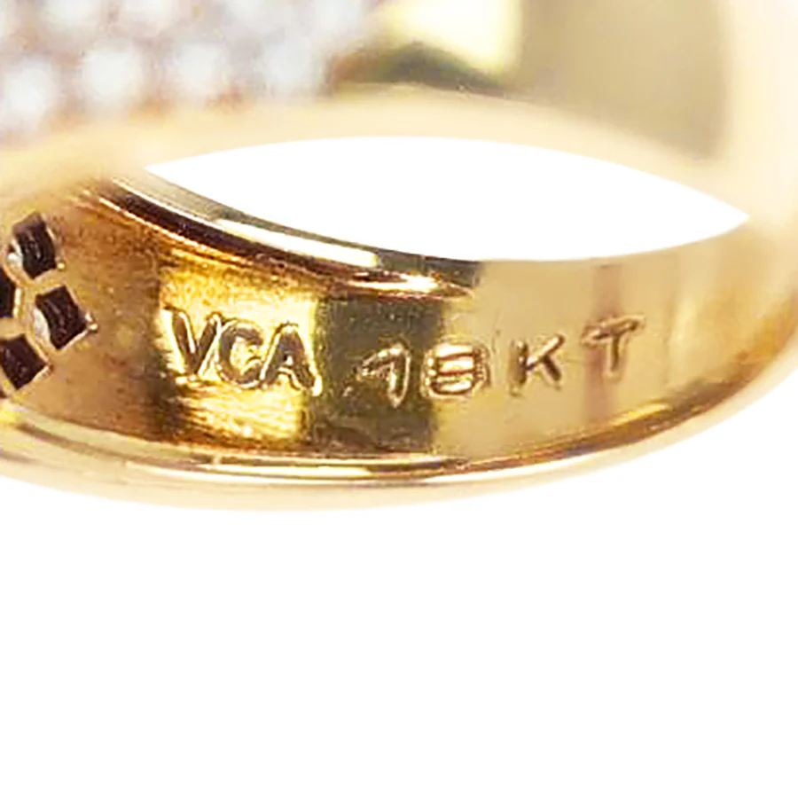 Van Cleef & Arpels Sapphire Hearts with Round Diamonds Ring