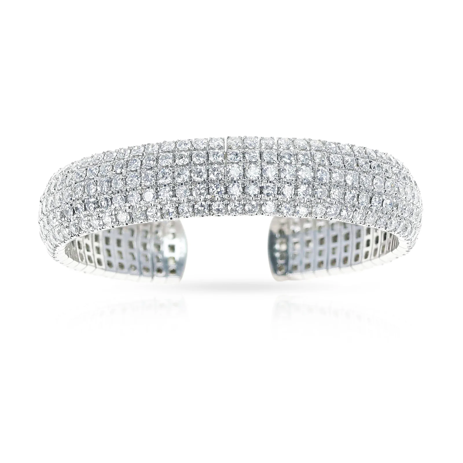 Flexible Diamond Bangle, 18k