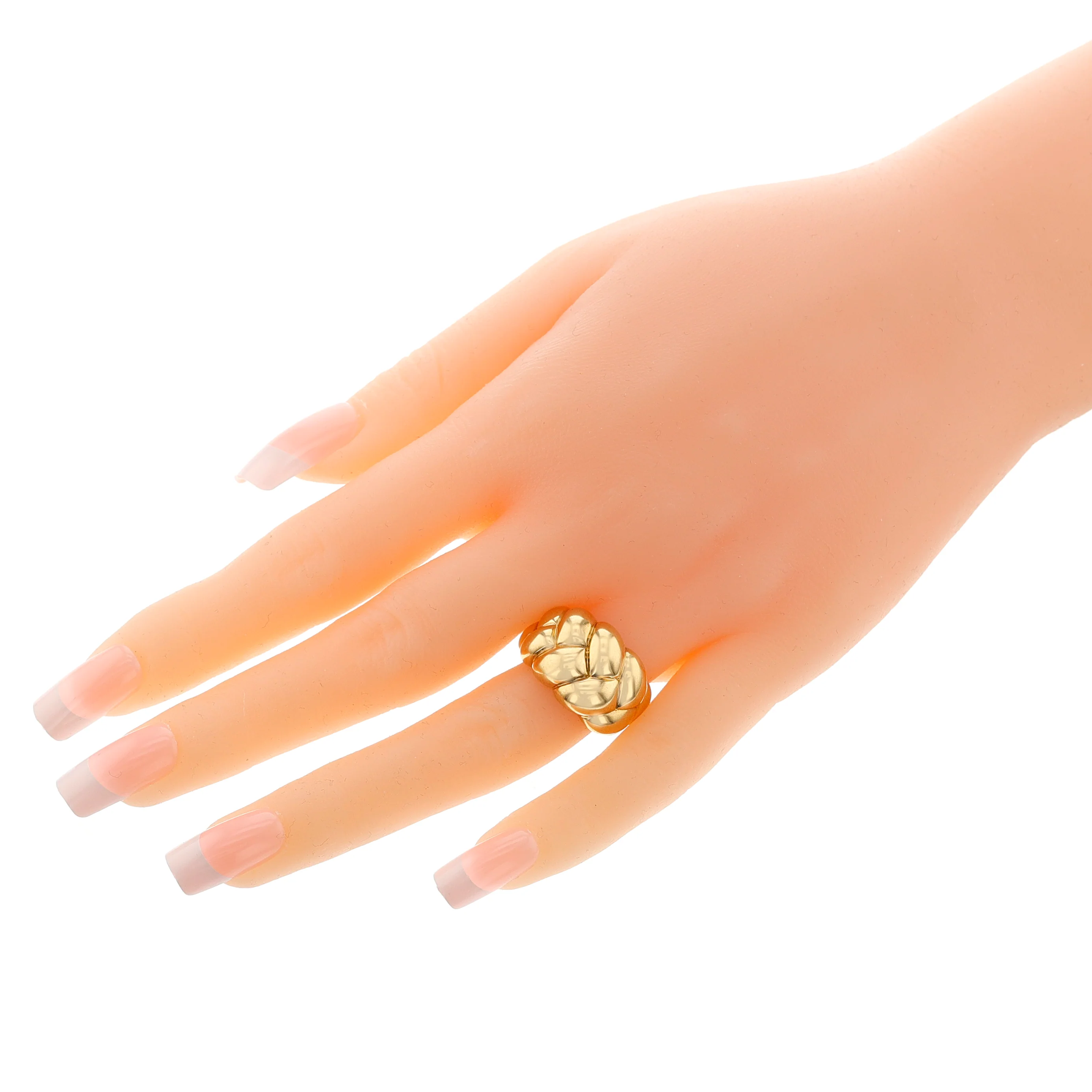 Van Cleef & Arpels (Péry et Fils) Gold Rope Bombe Ring, 18k