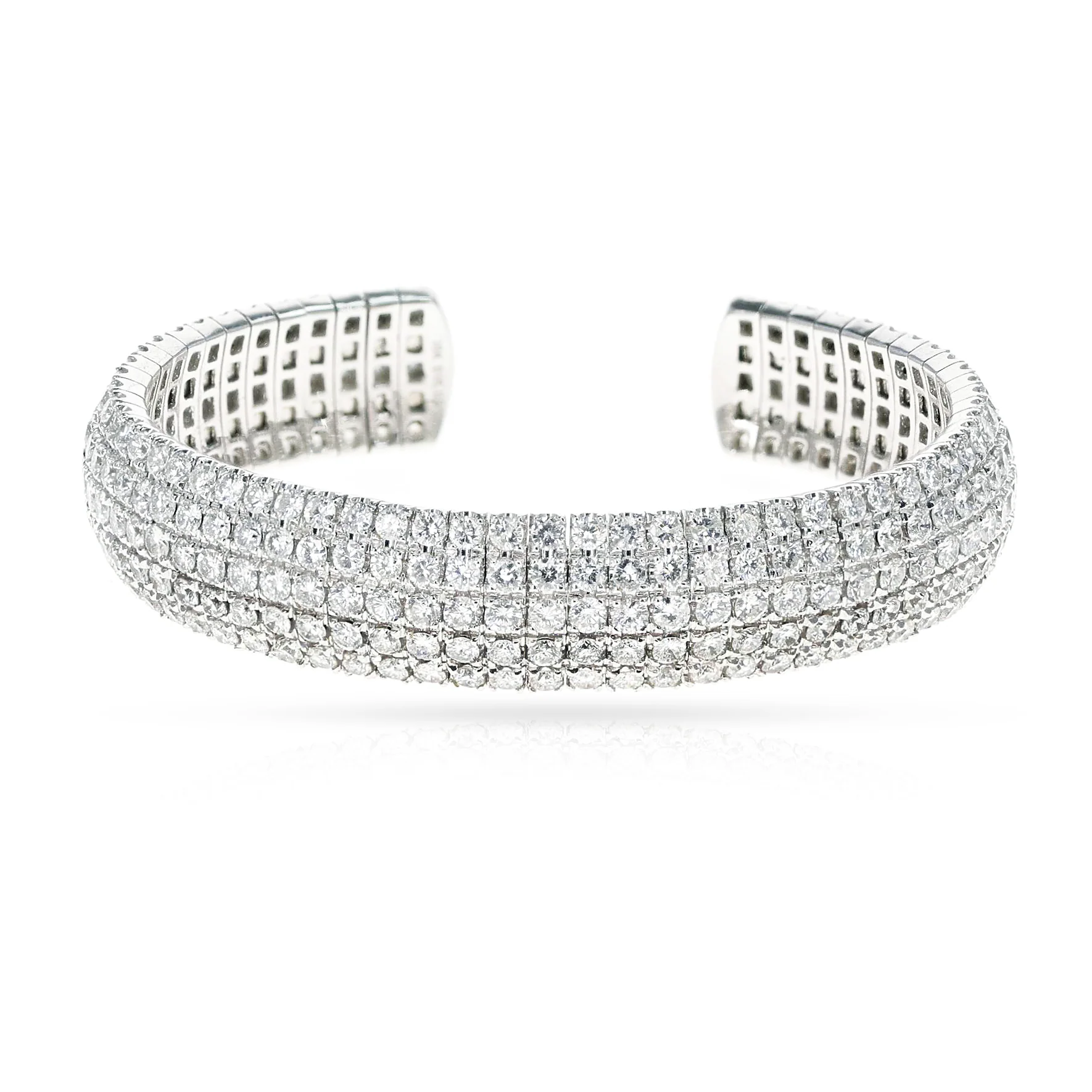 Flexible Diamond Bangle, 18k