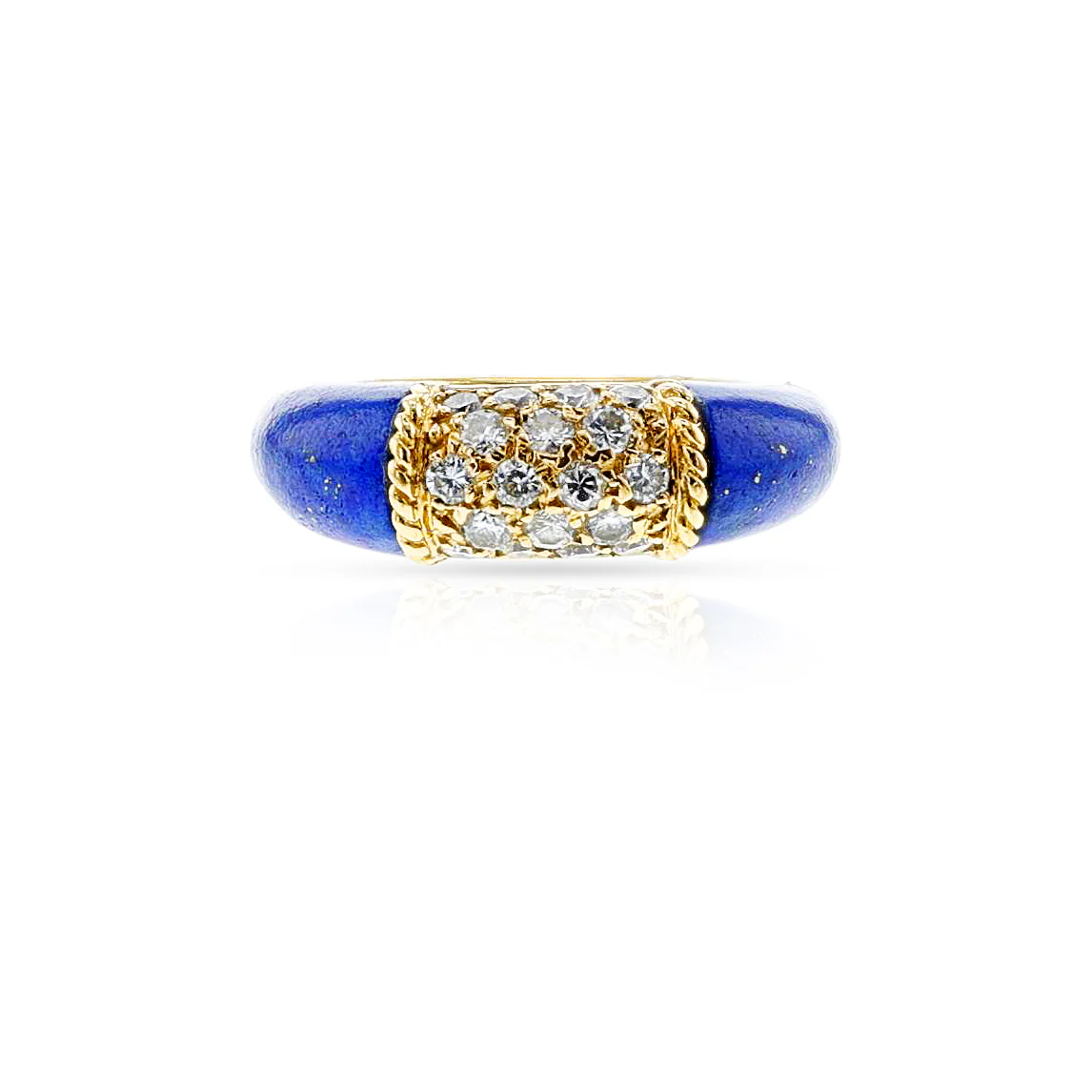 Van Cleef & Arpels Lapis and Diamond Philippine Ring