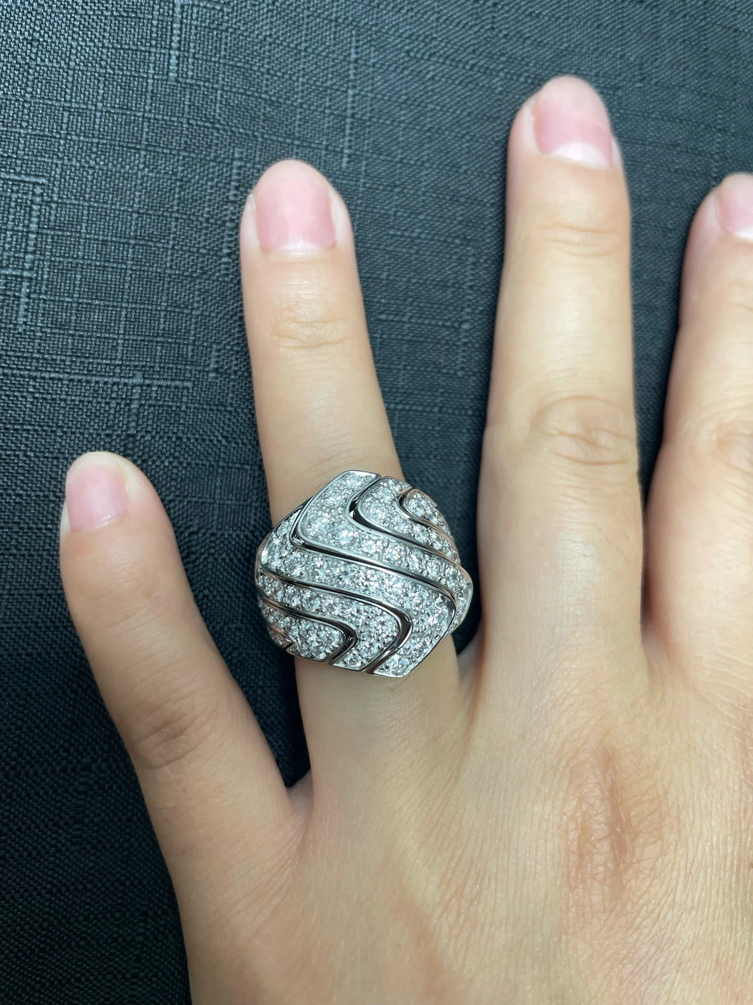 Cartier 4 ct. Round Diamond Cocktail Ring, 18K Gold