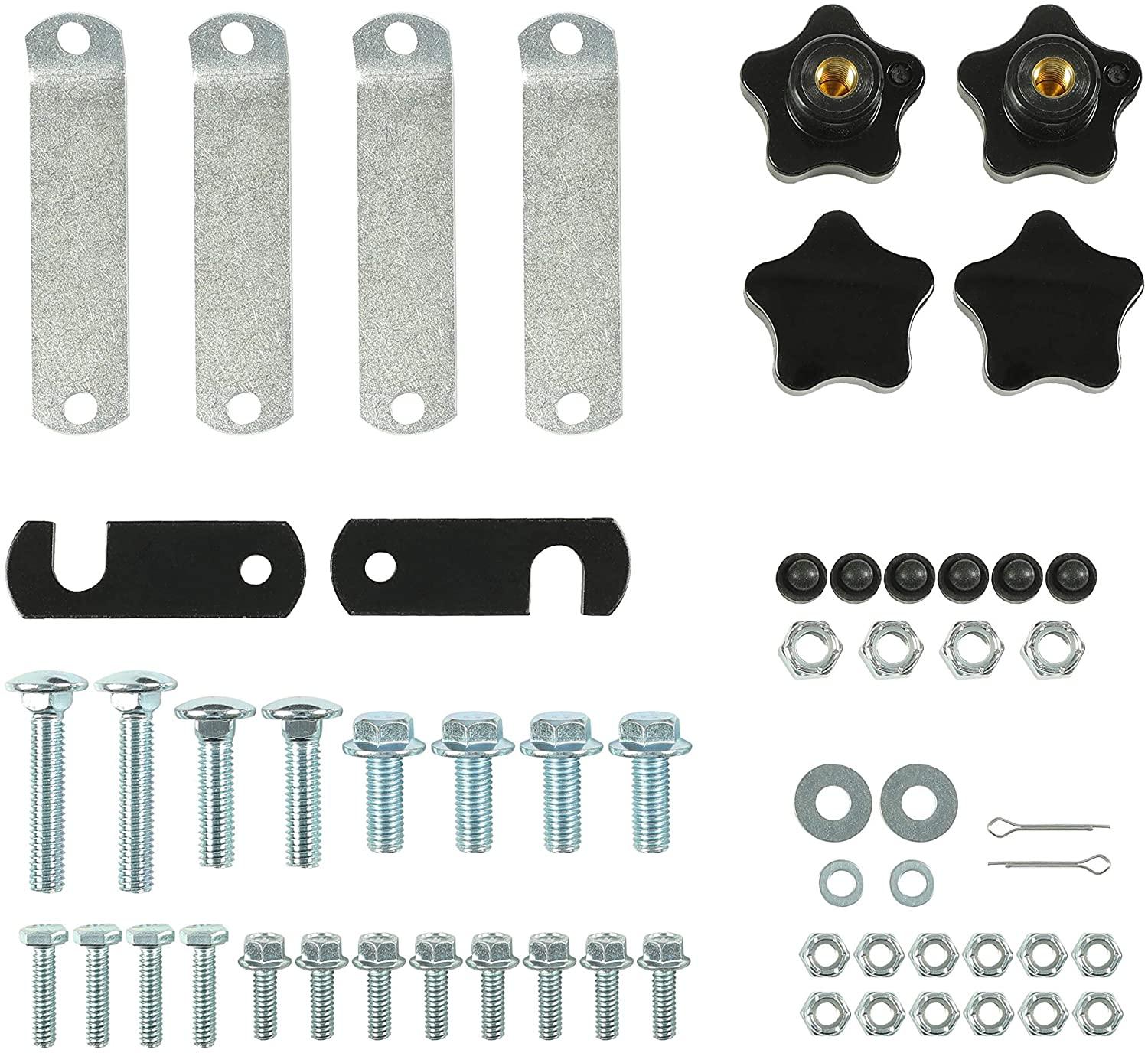 HECASA Green Tractor Canopy for ROPS Tractors, 48′′x52′′, Fits 2′′x2′′ or 2′′x3′′ ROPS, Easy Bolt-On Installation