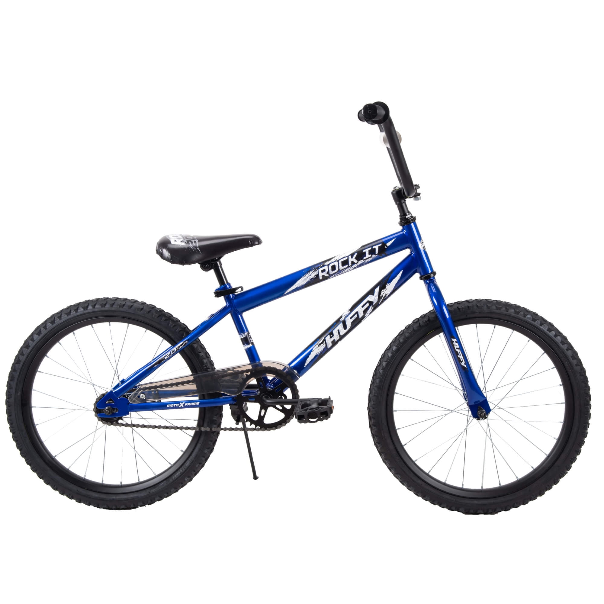 Huffy Rock It 20′′ Kids Bicycle, Royal Blue, Ages 5+, Single-Speed, Training Wheels