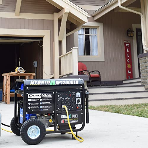DuroMax XP12000EH 12000W Dual Fuel Generator for Home Backup, Gasoline or Propane Powered
