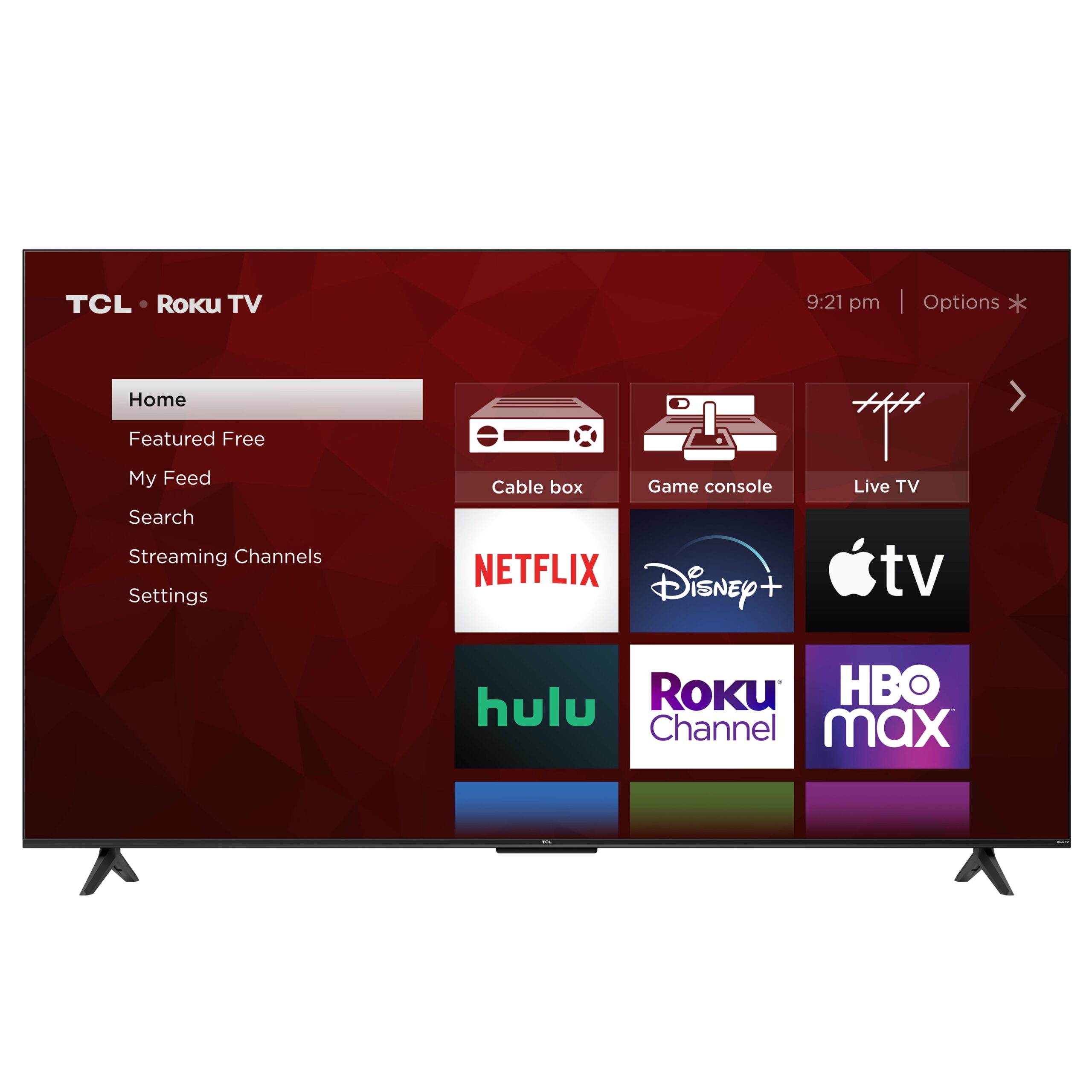 TCL 55′′ 4-Series 4K UHD HDR Smart TV with Roku, Voice Control, and Apple AirPlay