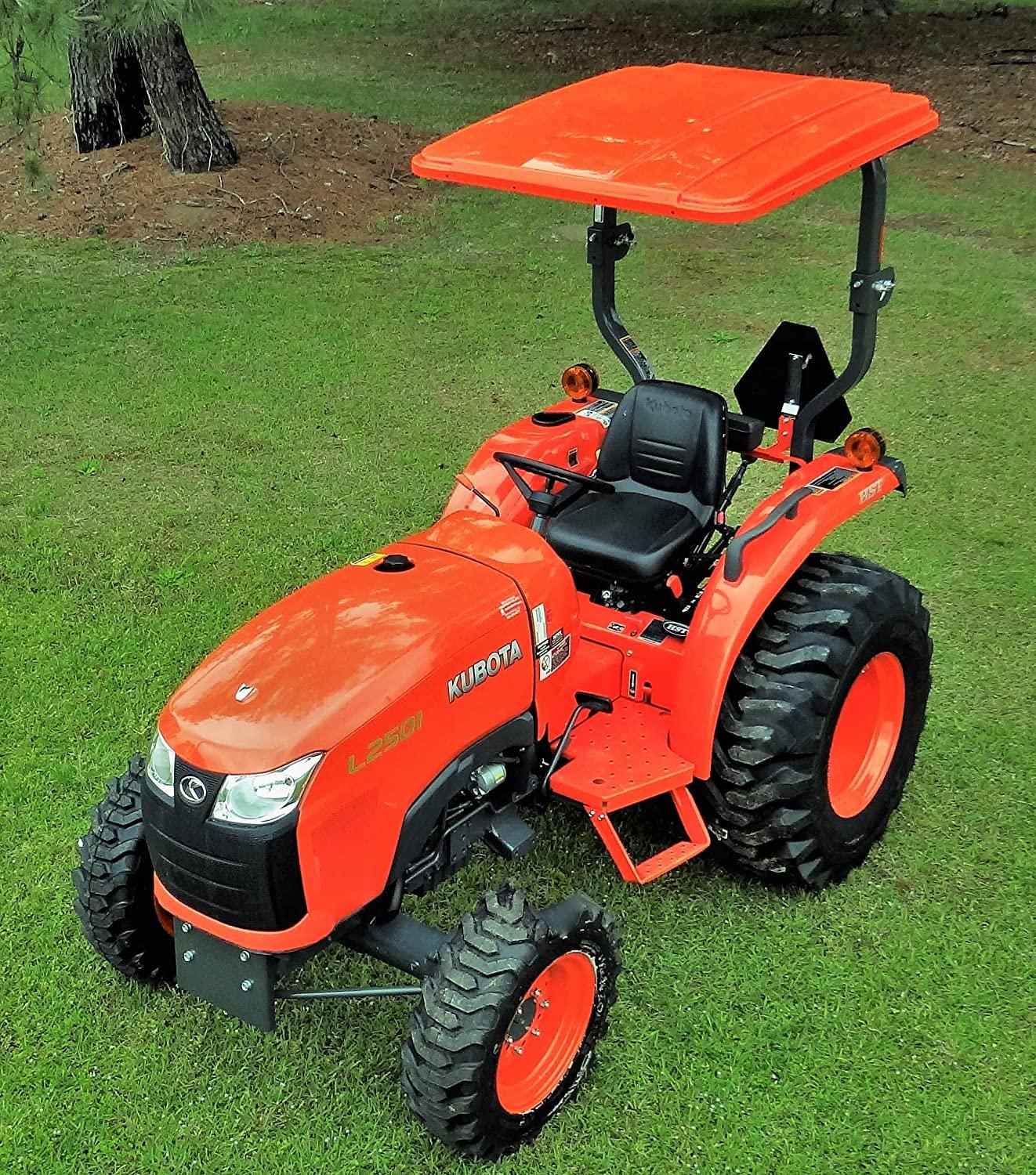 Kubota Tractor Canopy 45′′x50′′ Orange – Fits Various ROPS, Made in USA