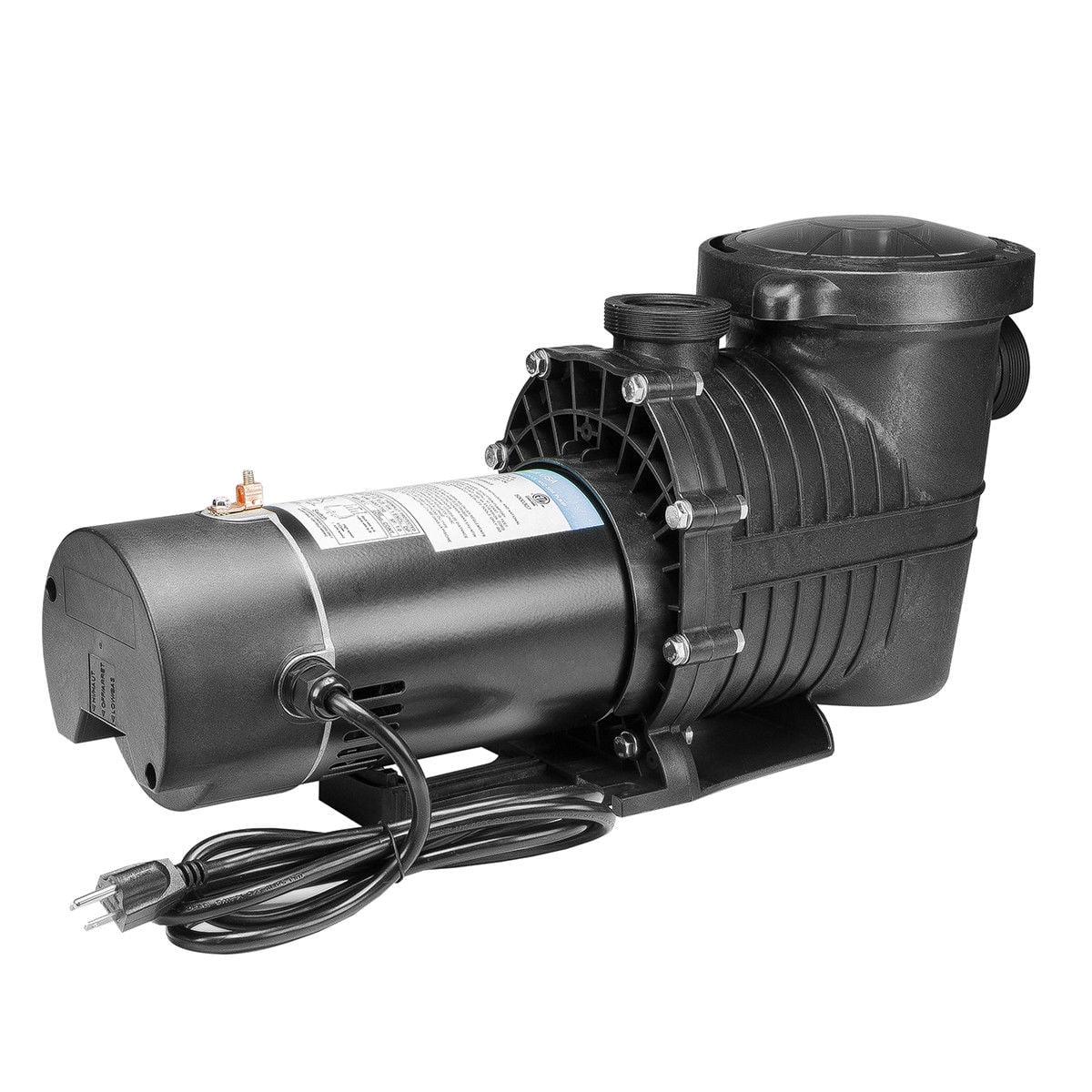 XtremepowerUS 1HP 115V Dual Speed Pool Pump, In-Ground & Above Ground, Energy Efficient, UL Listed, 73 GPM, Corrosion-Proof