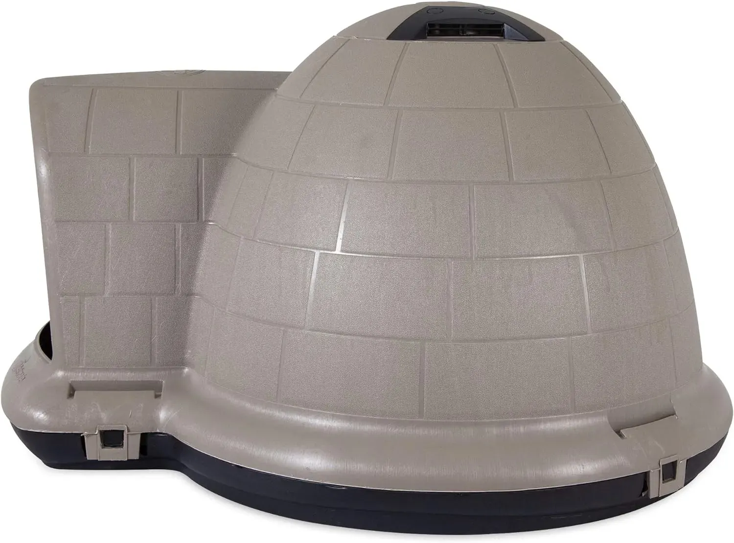 Petmate Indigo Dog House (Igloo Dog House, Made in USA with 90% Recycled Materials, All-Weather Protection Pet Shelter) for XL Dogs -90 to 125 pounds, Made in USA