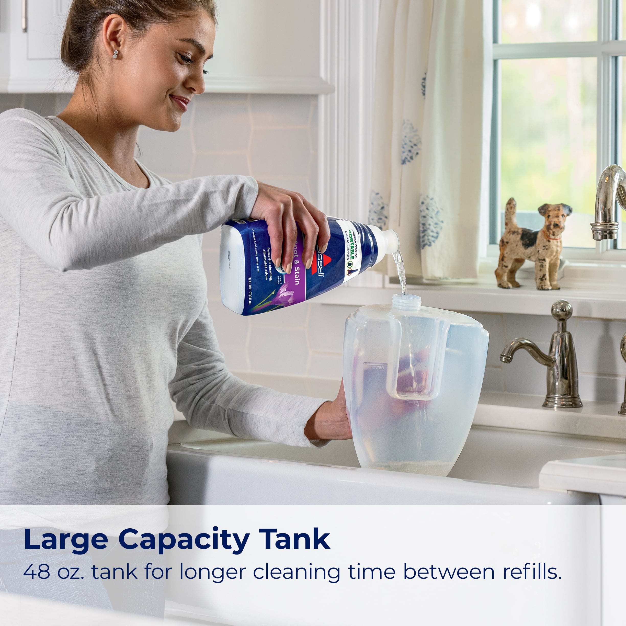 BISSELL Little Green Portable Carpet & Upholstery Cleaner, Strong Suction, Large Tank, Includes Stain Tool & Formula