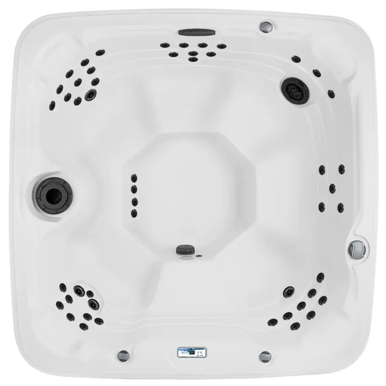 Lifesmart Spas 230 Volt 7 - Person 65 - Jet Square Hot Tub with Ozonator in Espresso
