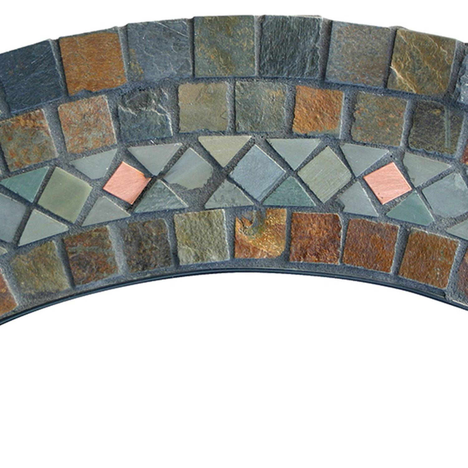 Blue Rhino UniFlame WAD931SP 34′′ Round Copper Slate Wrought Iron Wood Burning Fire Pit for Outdoor Use