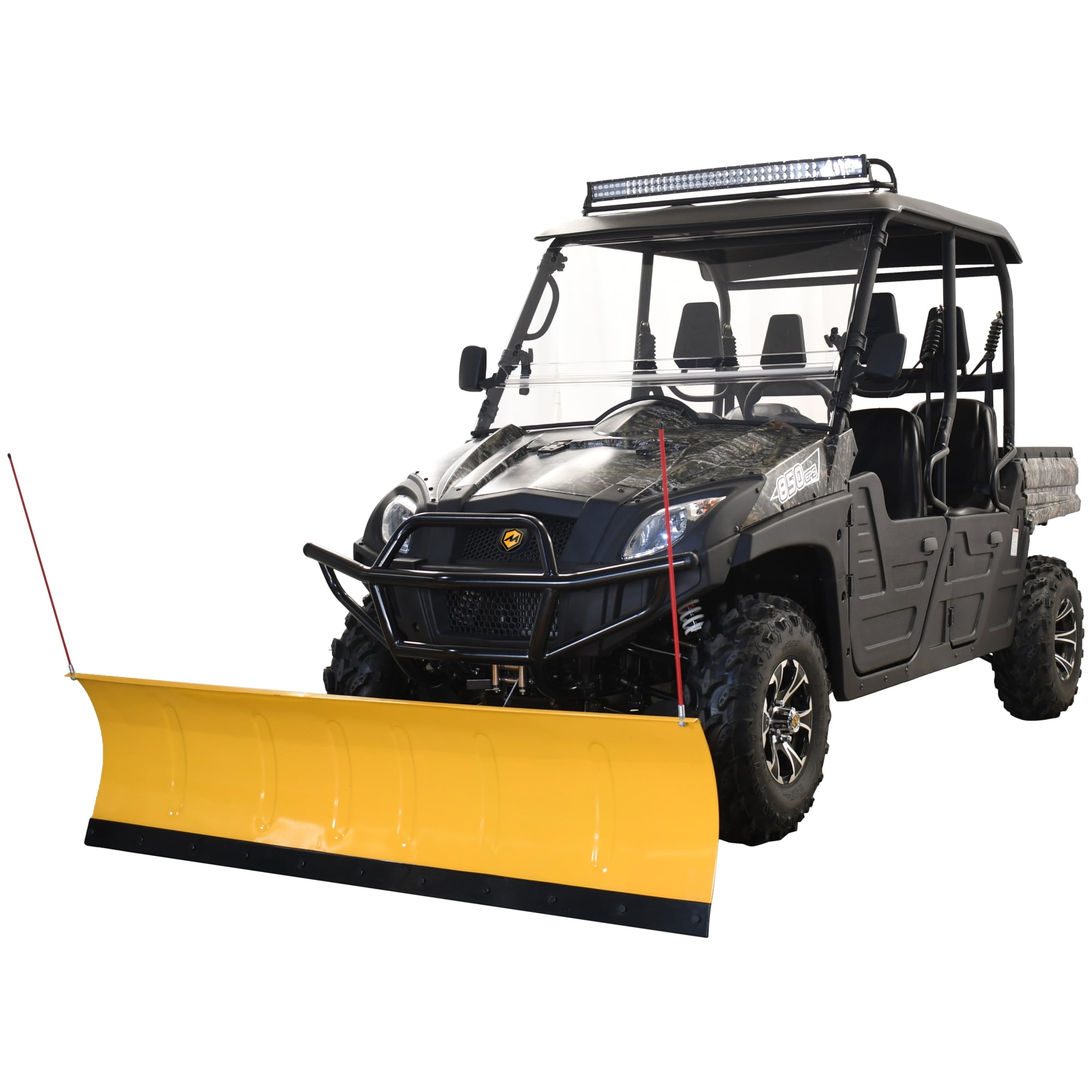 Massimo 60′′ Universal Snowplow Blade Attachment for UTV/ATV – Durable, Adjustable, Polaris-Compatible