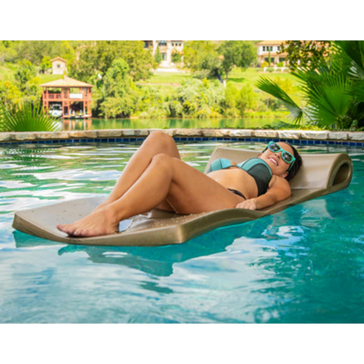 TRC Recreation Super Soft Ultra Sunsation Pool Float, Metallic Blue, 2.5′′ Foam, Fade-Resistant