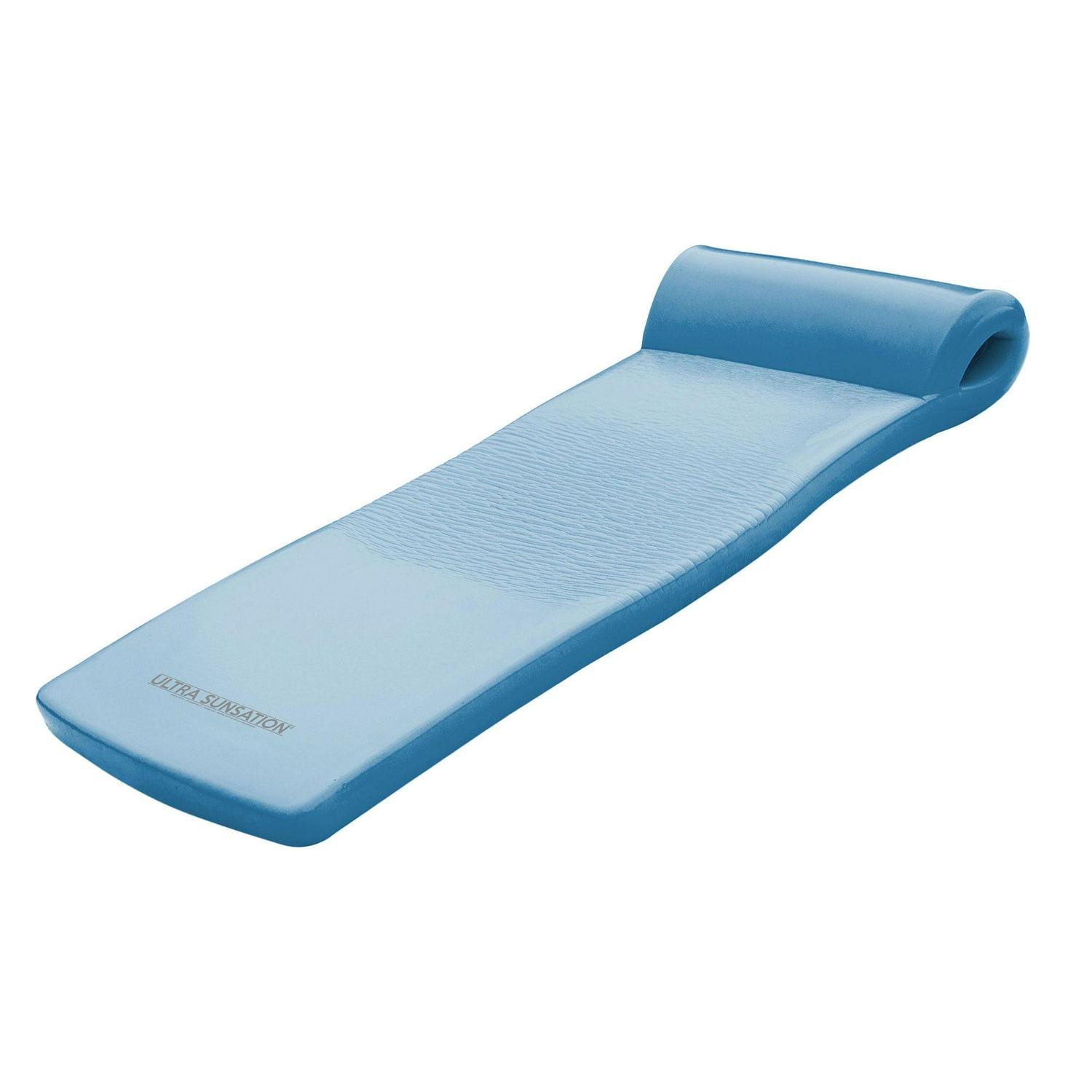 TRC Recreation Super Soft Ultra Sunsation Pool Float, Metallic Blue, 2.5′′ Foam, Fade-Resistant