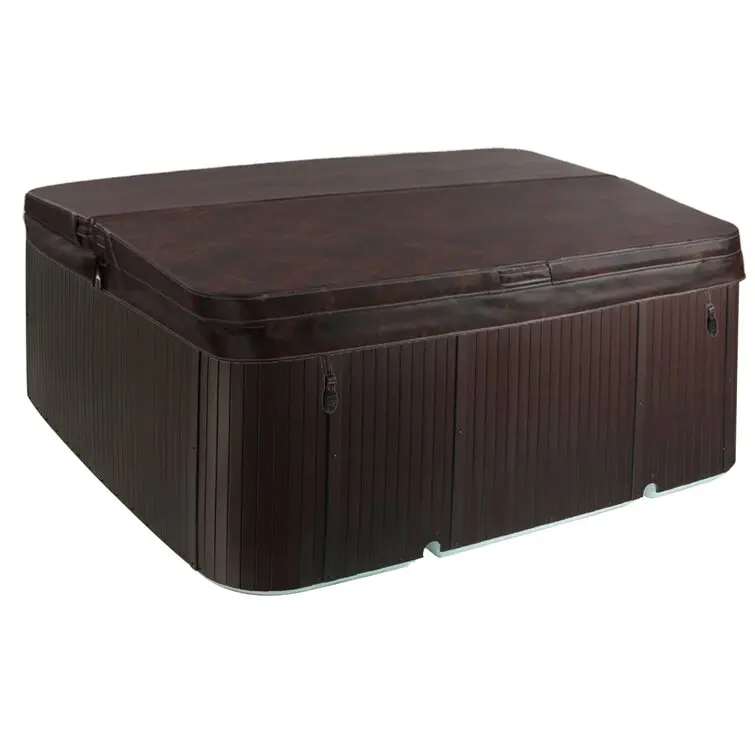 Lifesmart Spas 110 Volt 7 - Person 22 - Jet Square Plug And Play Hot Tub with Ozonator in Espresso